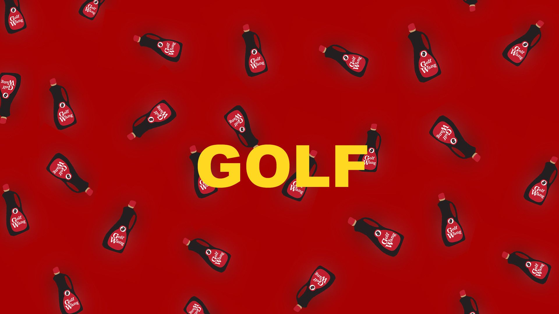 Golf Wang bottiglie pattern rosso, 1920x1080 Full HD 1080p, Laptop