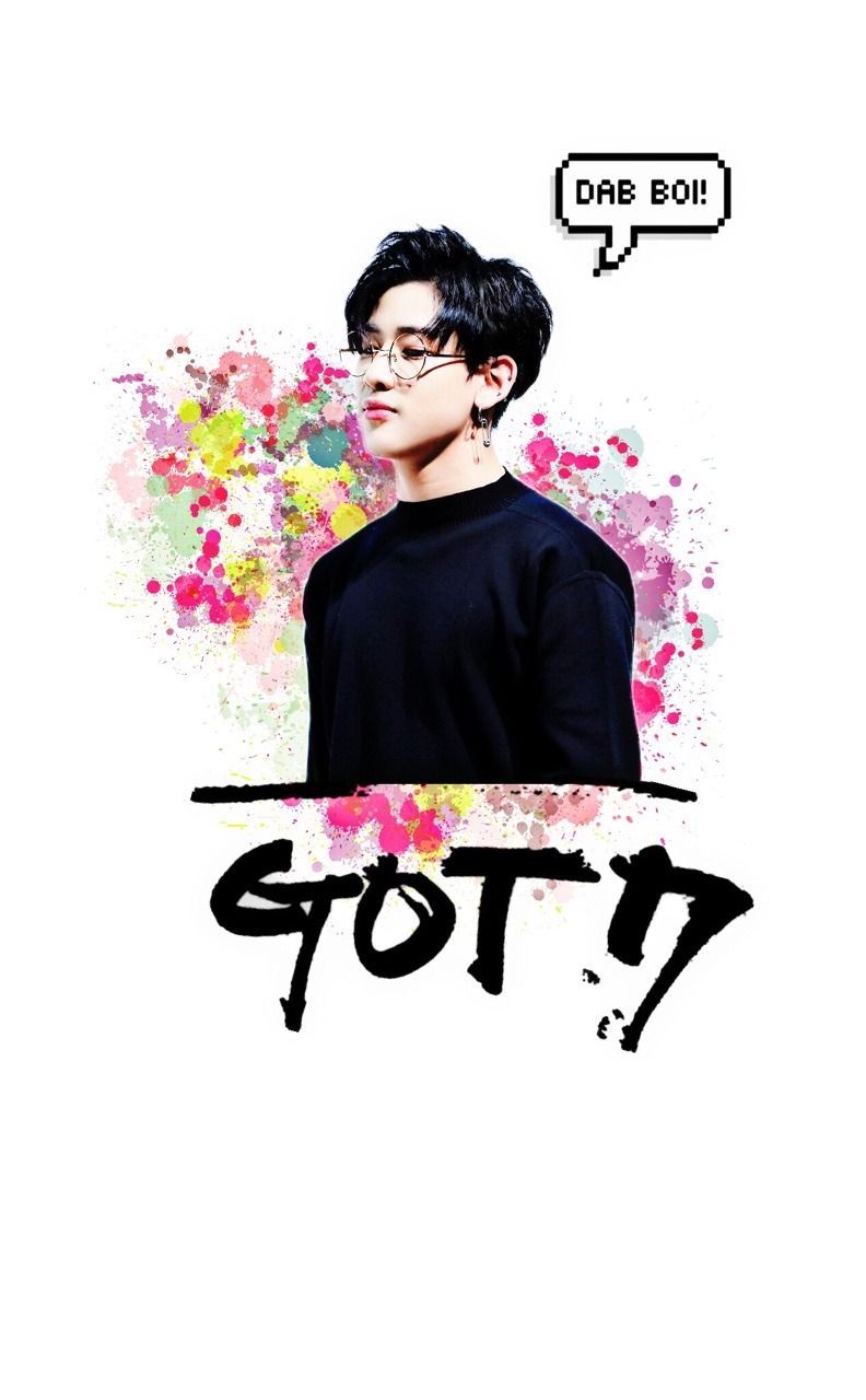 BamBam GOT7 con schizzi colorati, JYP Entertainment, 792x1280 Verticale, Telefono