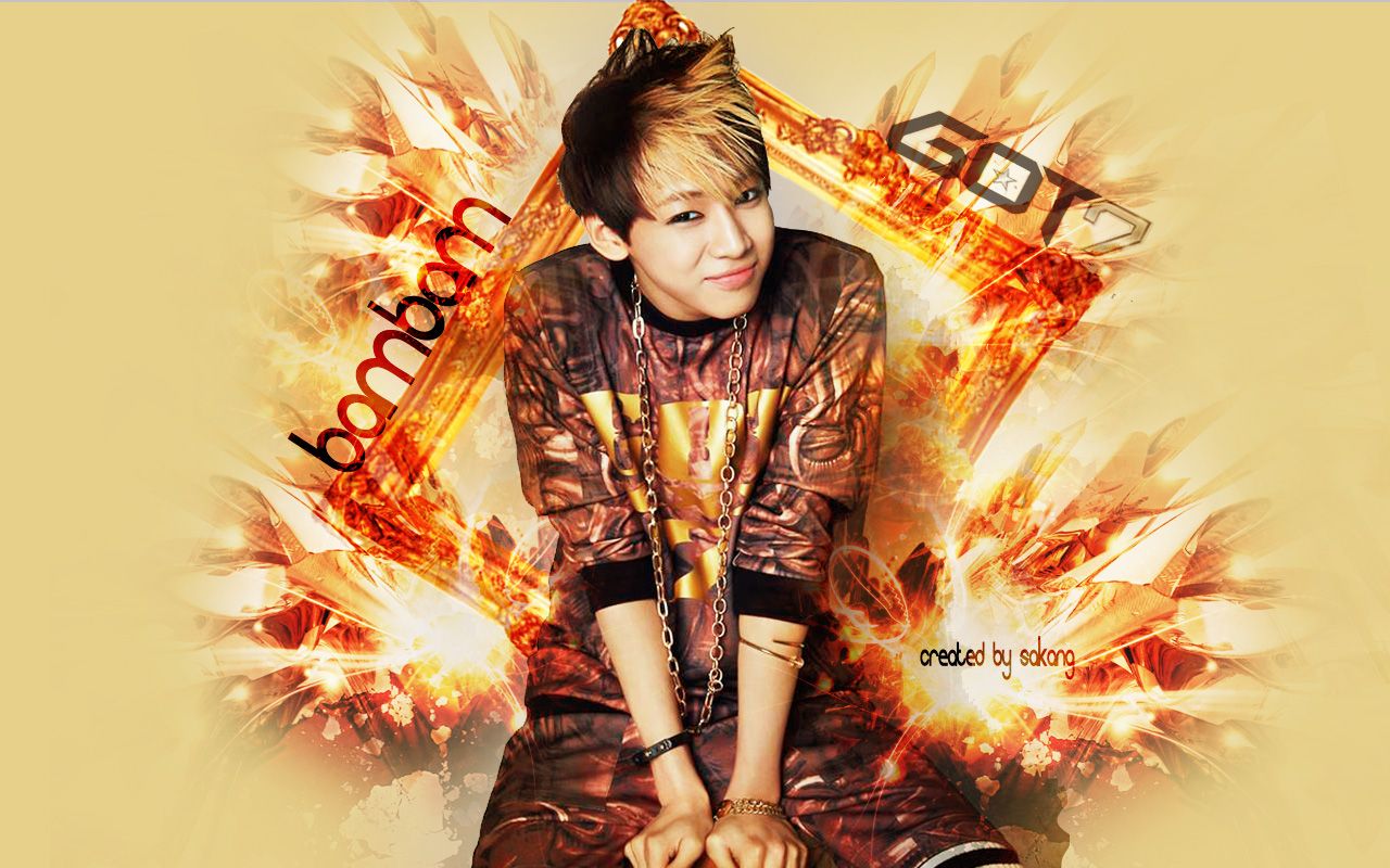 BamBam GOT7 sfondo fiamme, 1280x800 720p, MacBook Air