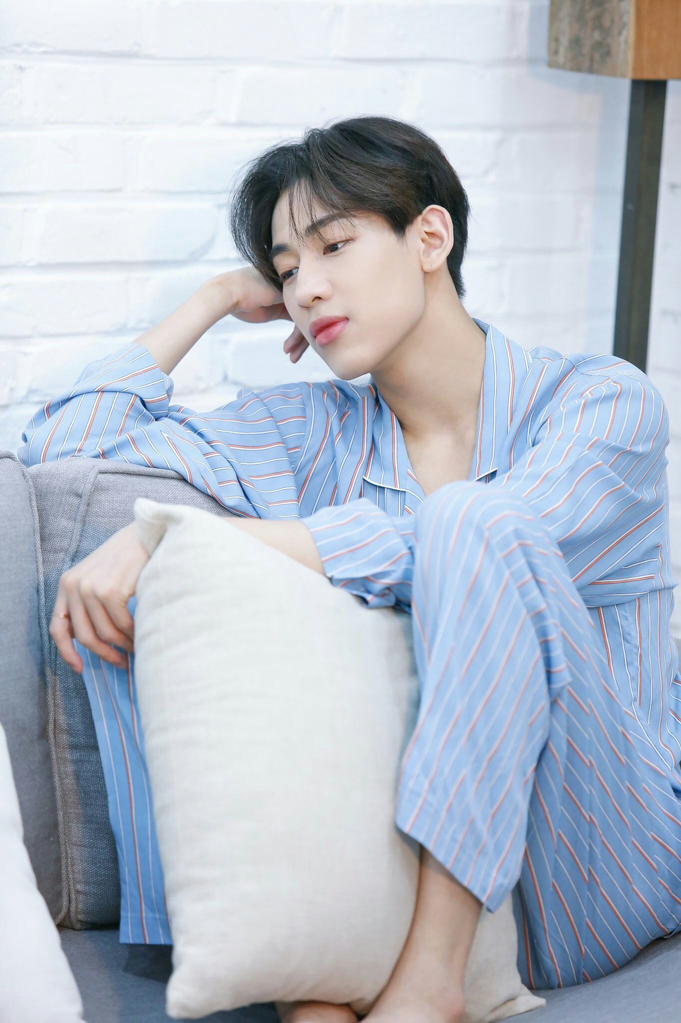 BamBam GOT7 camicia azzurra, 1364x2048 Full HD Verticale, Smartphone