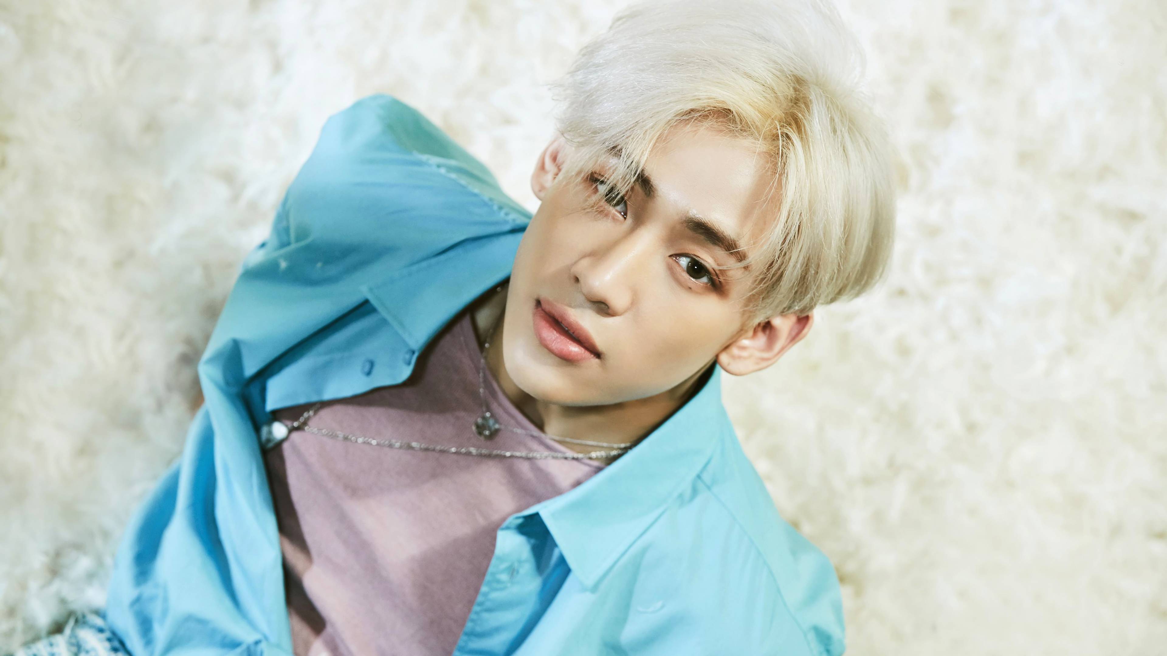 BamBam GOT7 camicia azzurra, Kunpimook Bhuwakul, 3840x2160 4K Ultra HD, Monitor 4K