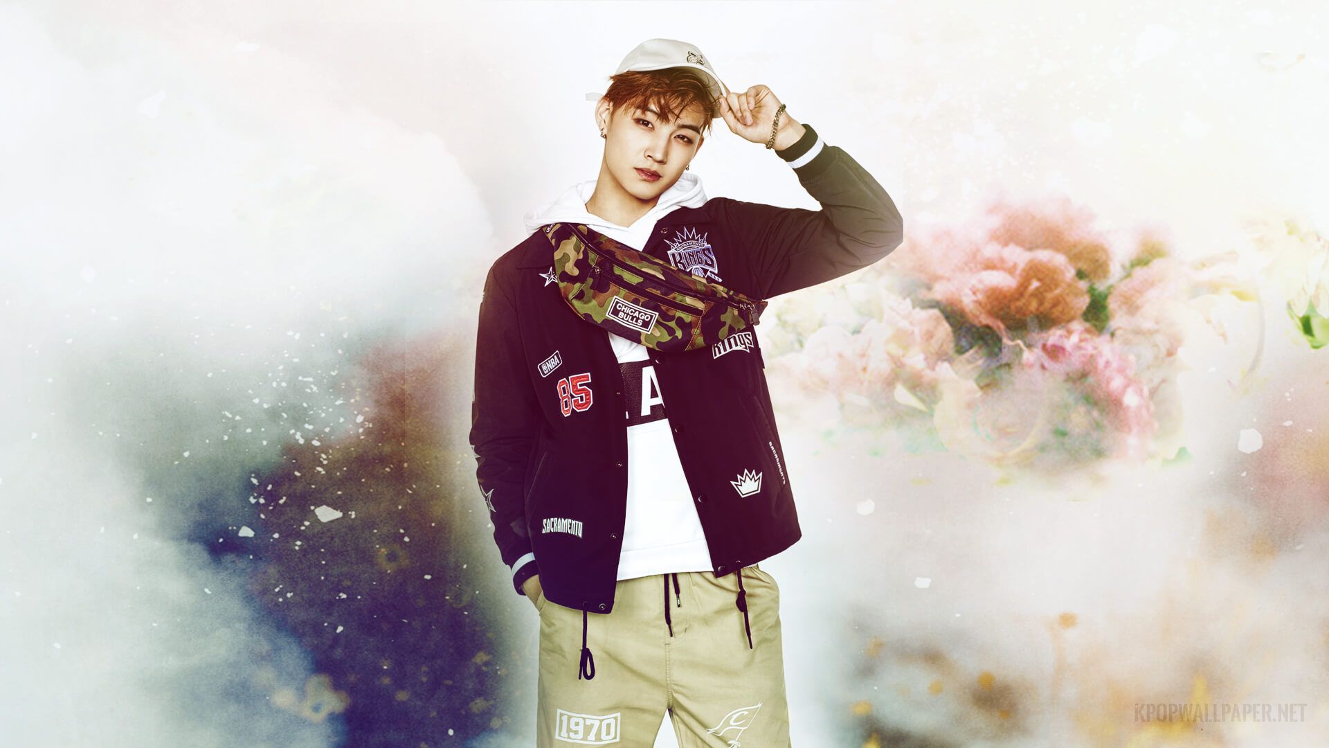 BamBam GOT7 con fiori, 1920x1080 Full HD 1080p, Laptop