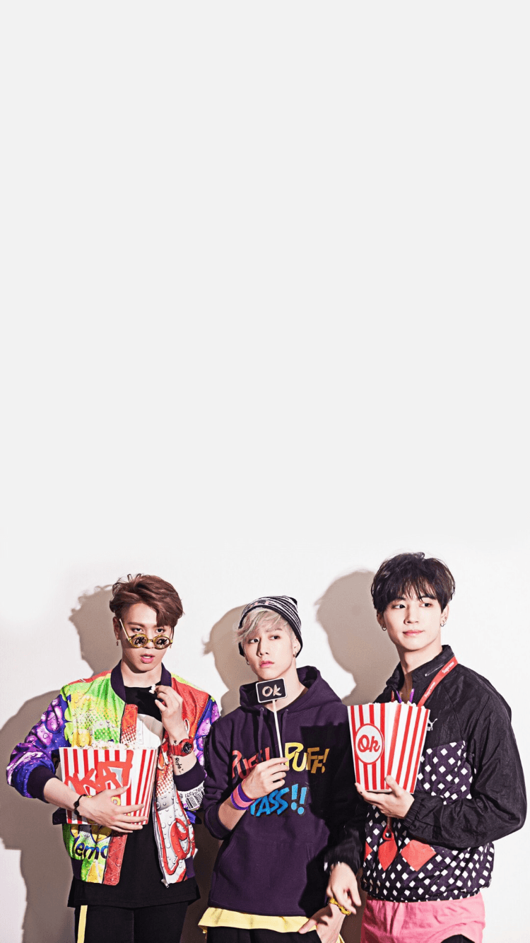 BamBam GOT7 con popcorn, 750x1334 Full HD Verticale, Smartphone