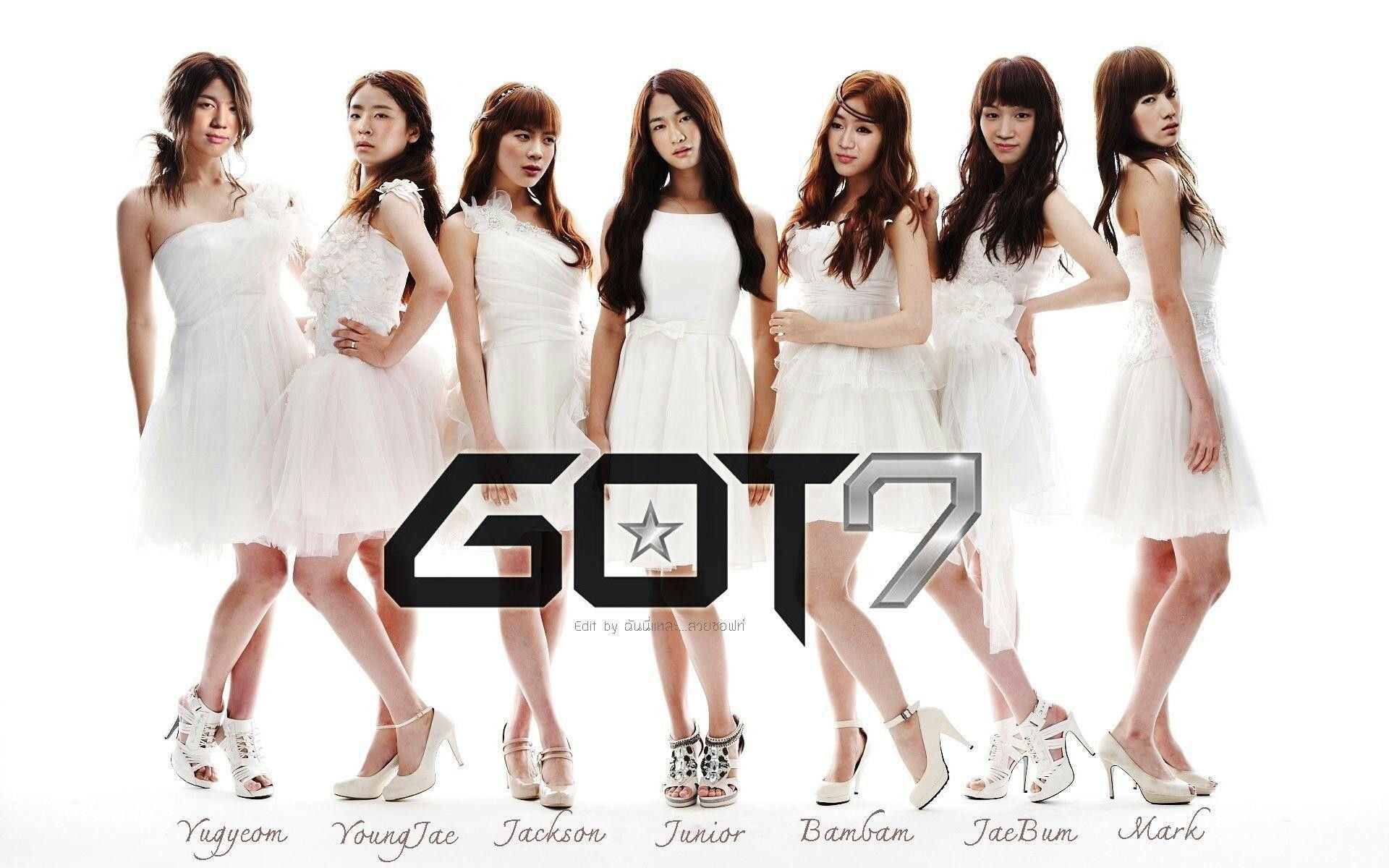 GOT7 membri abiti bianchi, 1920x1200 Full HD+, PC