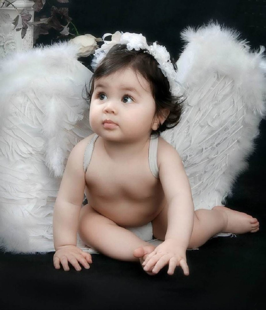 Bambina angelo con ali bianche, 850x993 Full HD Verticale, iPhone