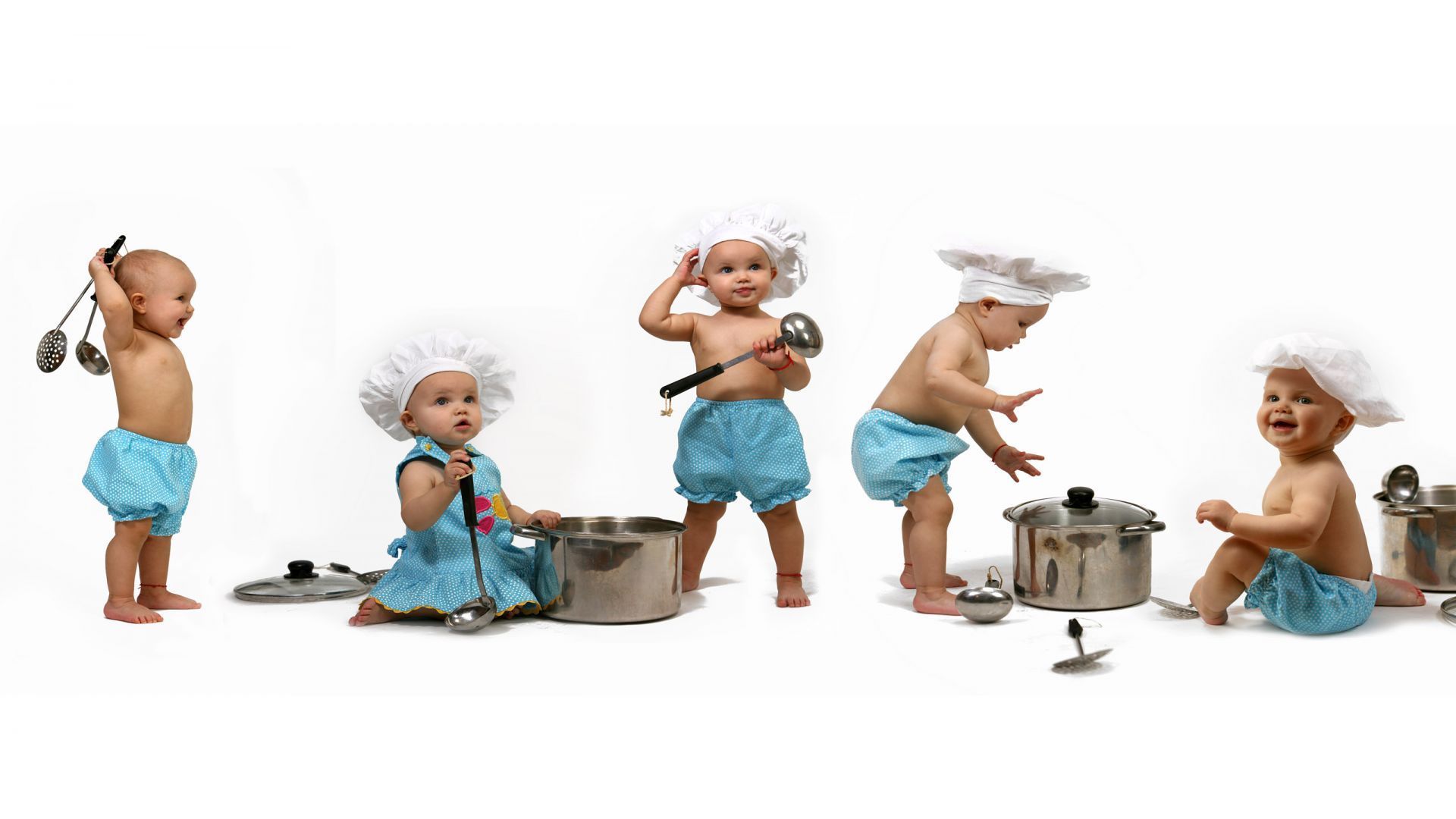 Bambini vestiti da chef cucina, 1920x1080 Full HD 1080p, PC Desktop