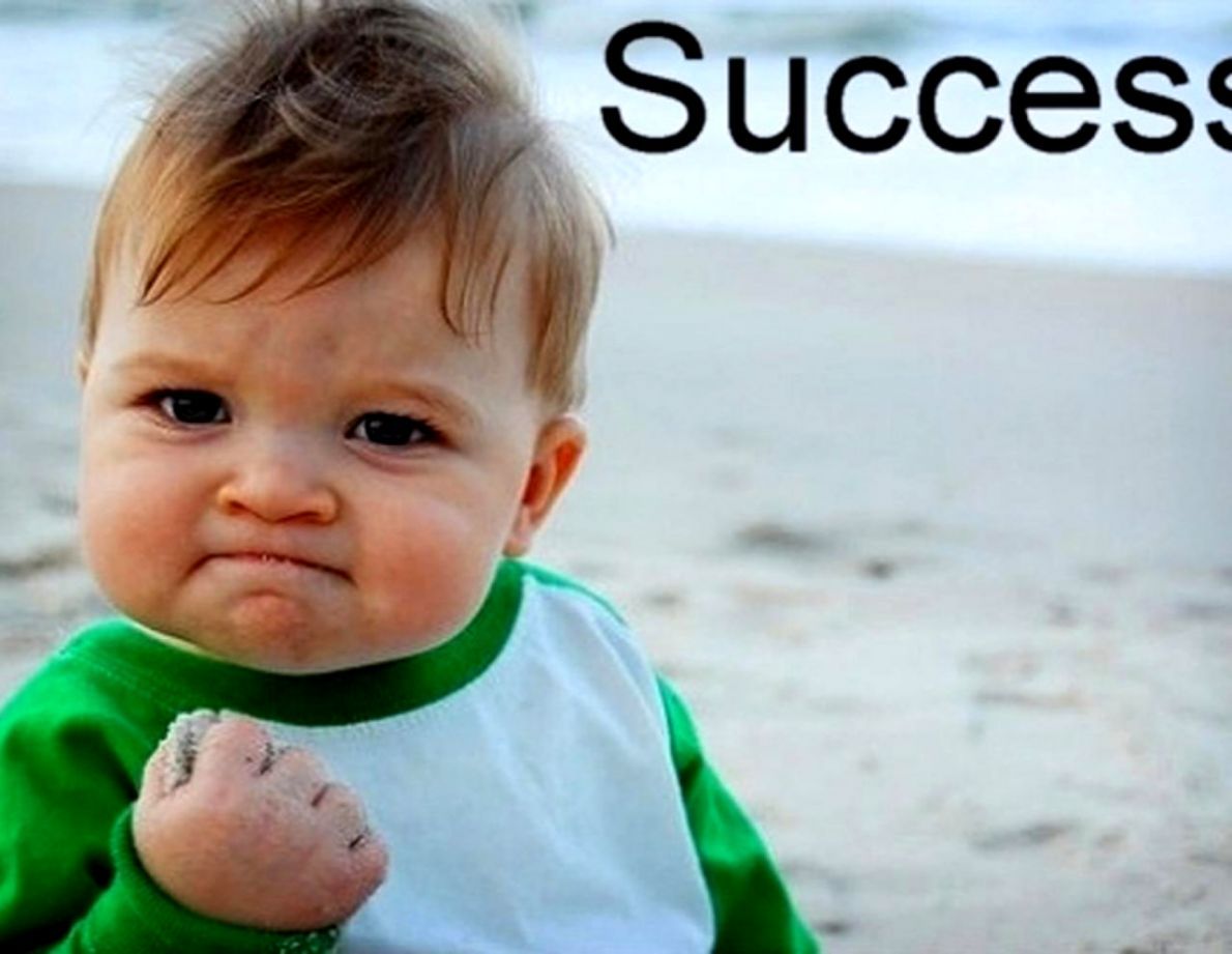 Bambino success kid meme spiaggia, 1190x921 HD, PC