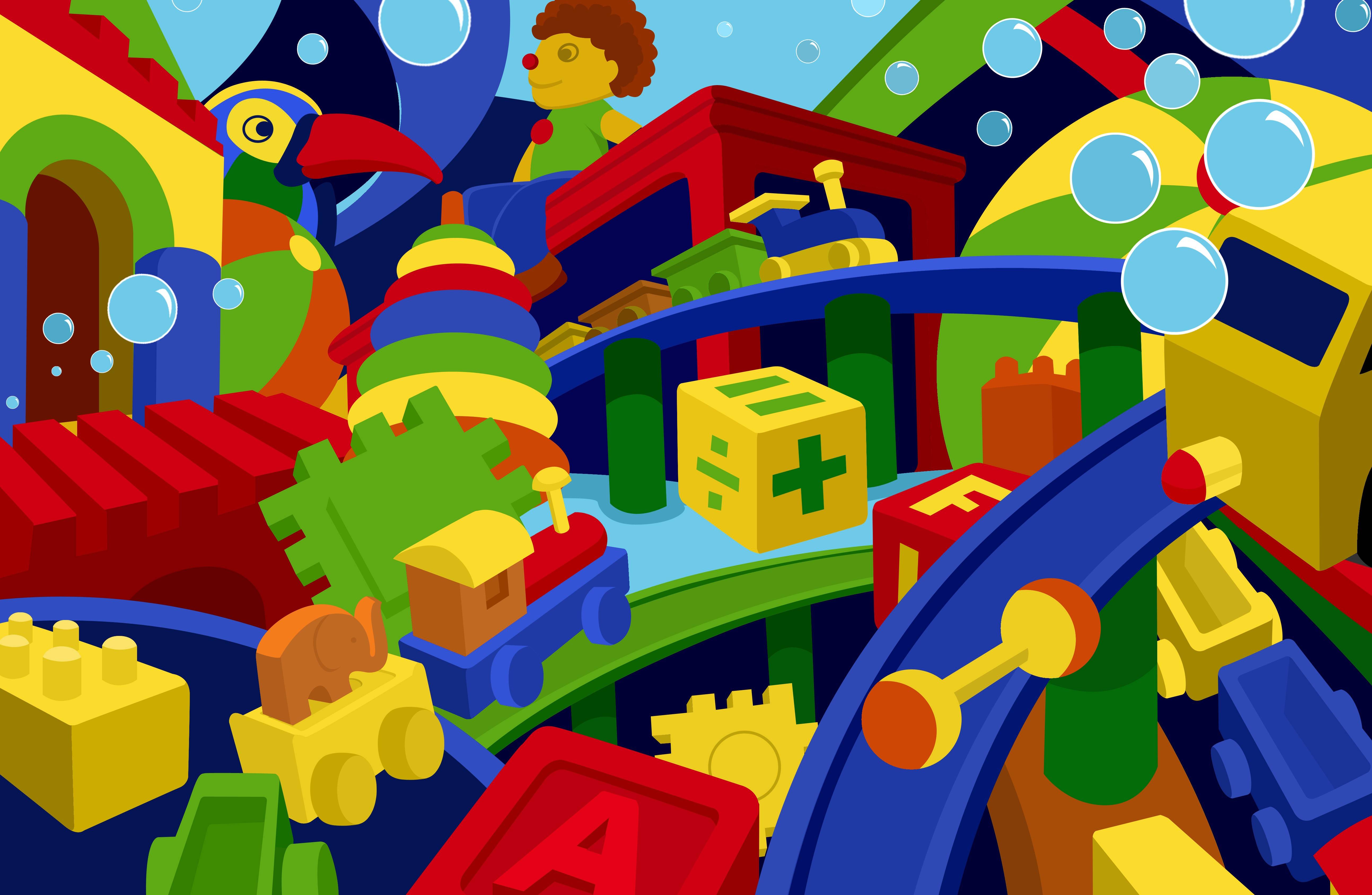 Giocattoli colorati per bambini, 5175x3375 UHD, Monitor 4K