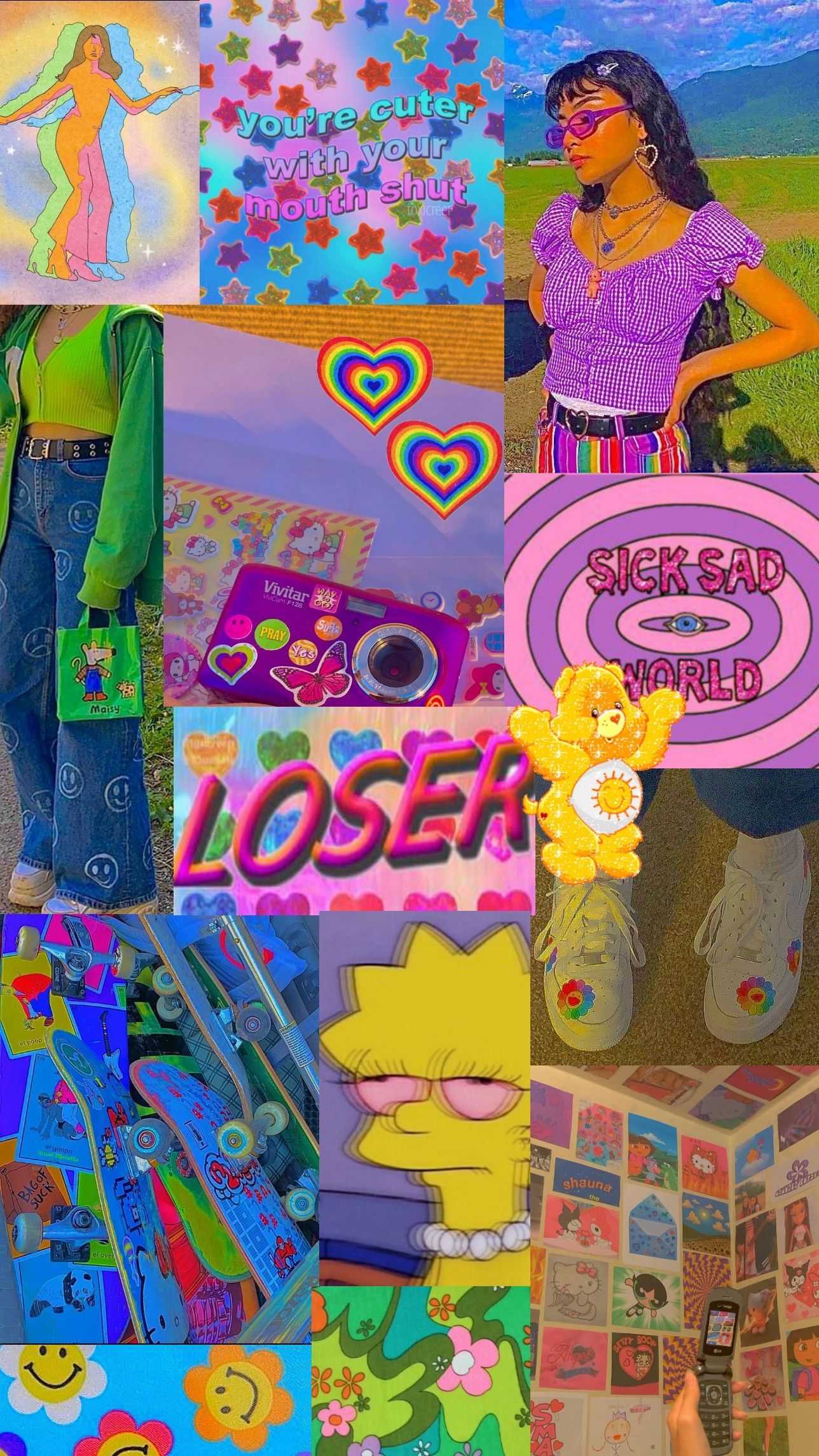 90s Kid scritta colorata, 1242x2688 Full HD Verticale, iPhone