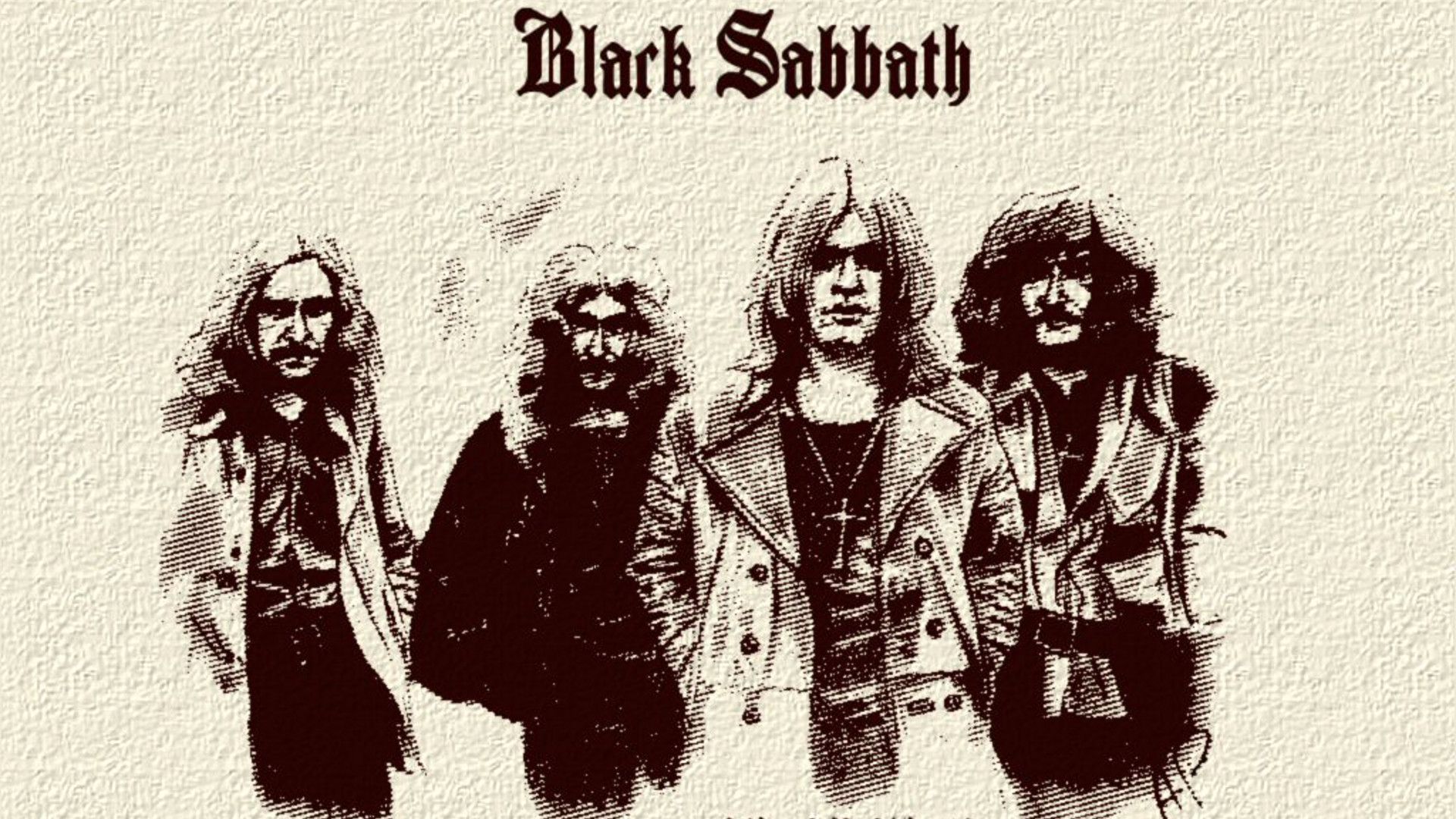 Illustrazione band Black Sabbath, 1920x1080 Full HD, PC