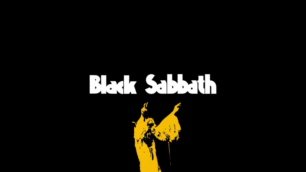 Black Sabbath logo silhouette, 1191x670 HD, PC