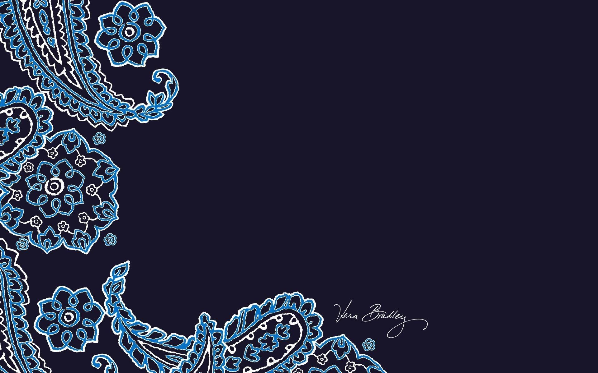 Motivo paisley blu Vera Bradley, 1920x1200 WUXGA, Desktop