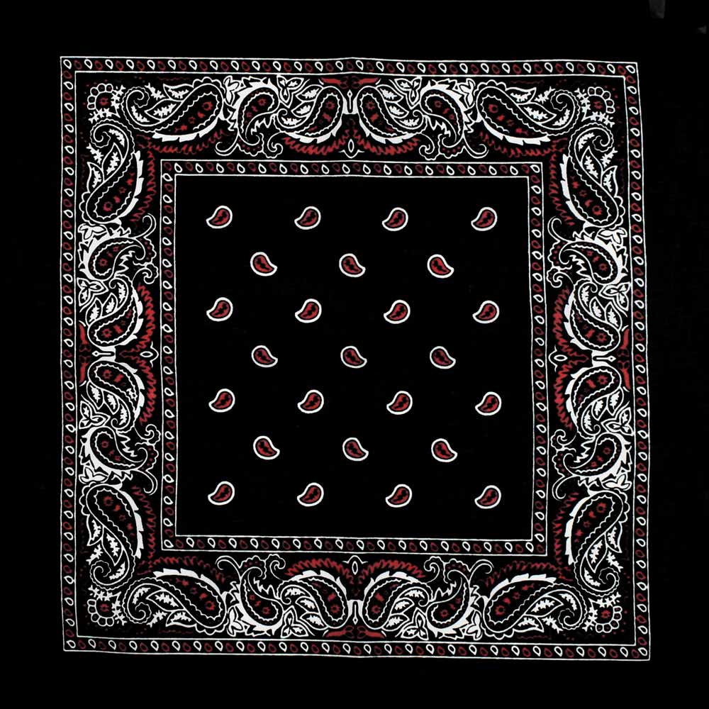 Bandana nera paisley, 1000x1000 HD, PC Desktop