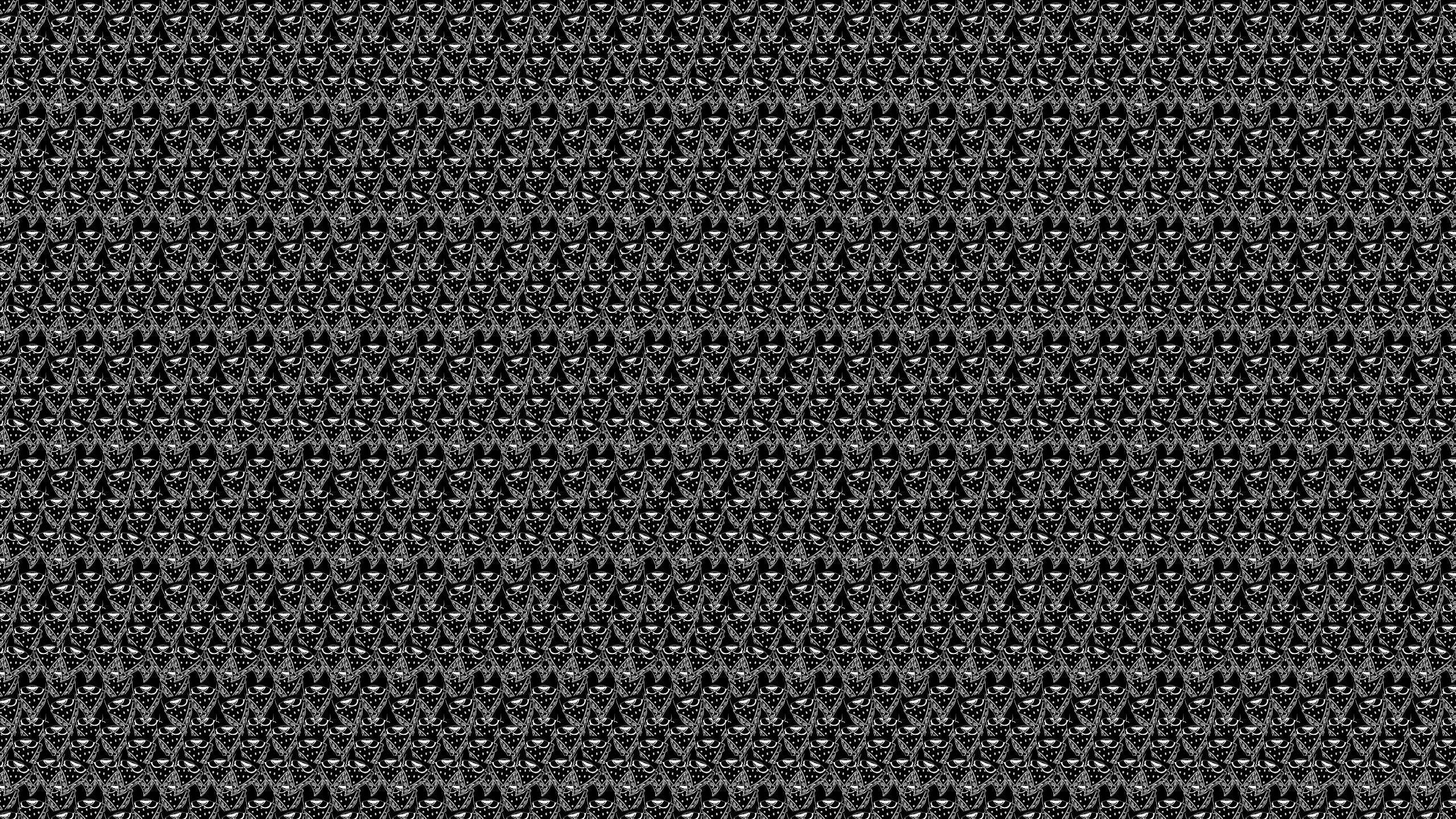 Pattern bandana bianco e nero, 2560x1440 QHD, Monitor Gaming