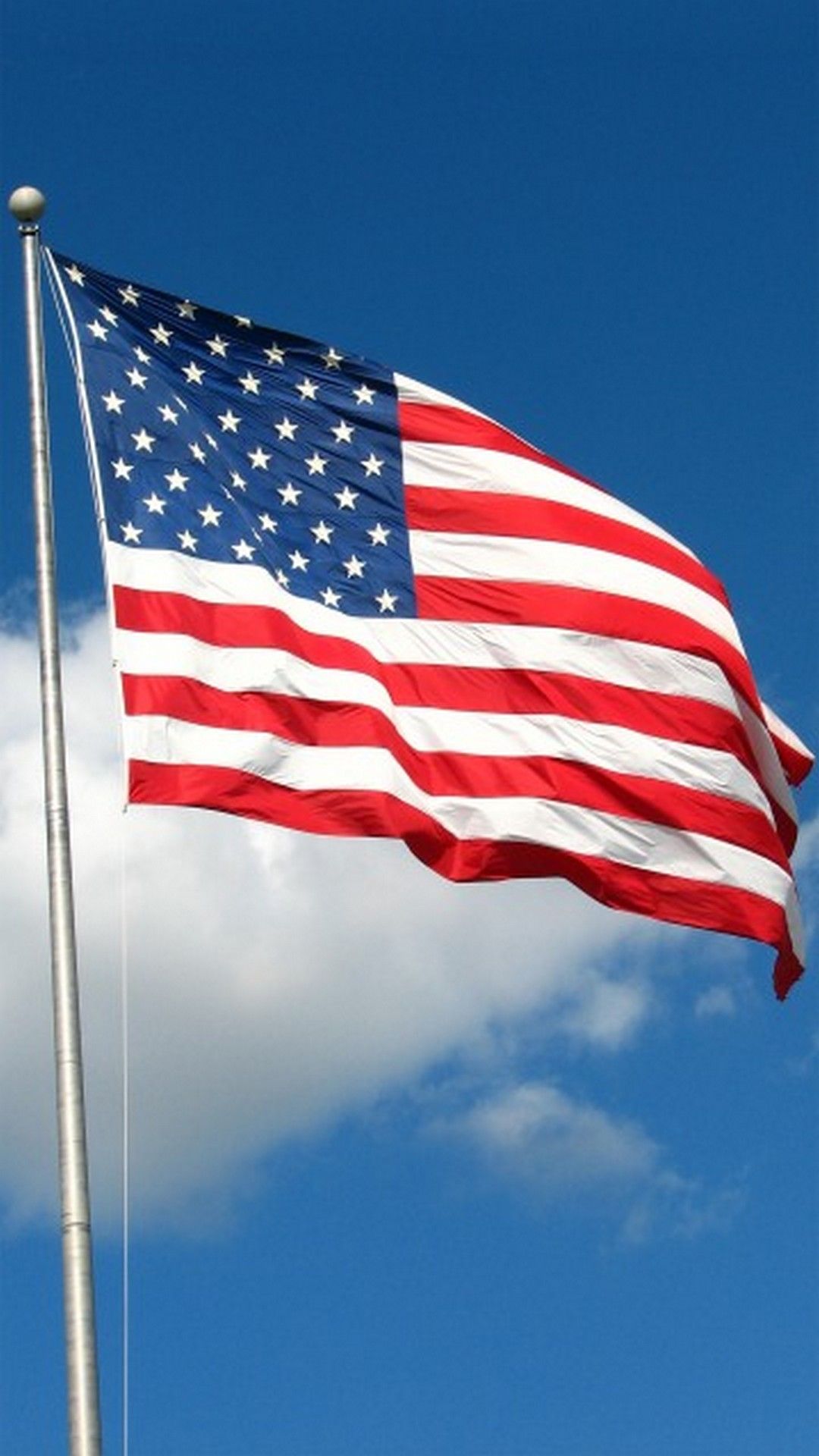 Bandiera americana al tramonto, 1125x2436 Full HD Verticale, iPhone Pro