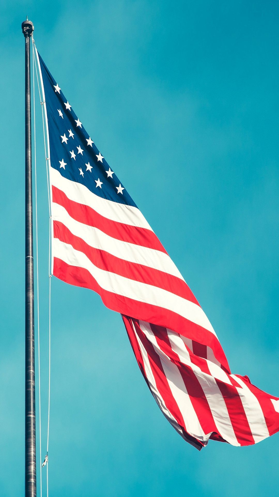 Bandiera americana controluce, 1080x1920 Verticale, iPhone Pro