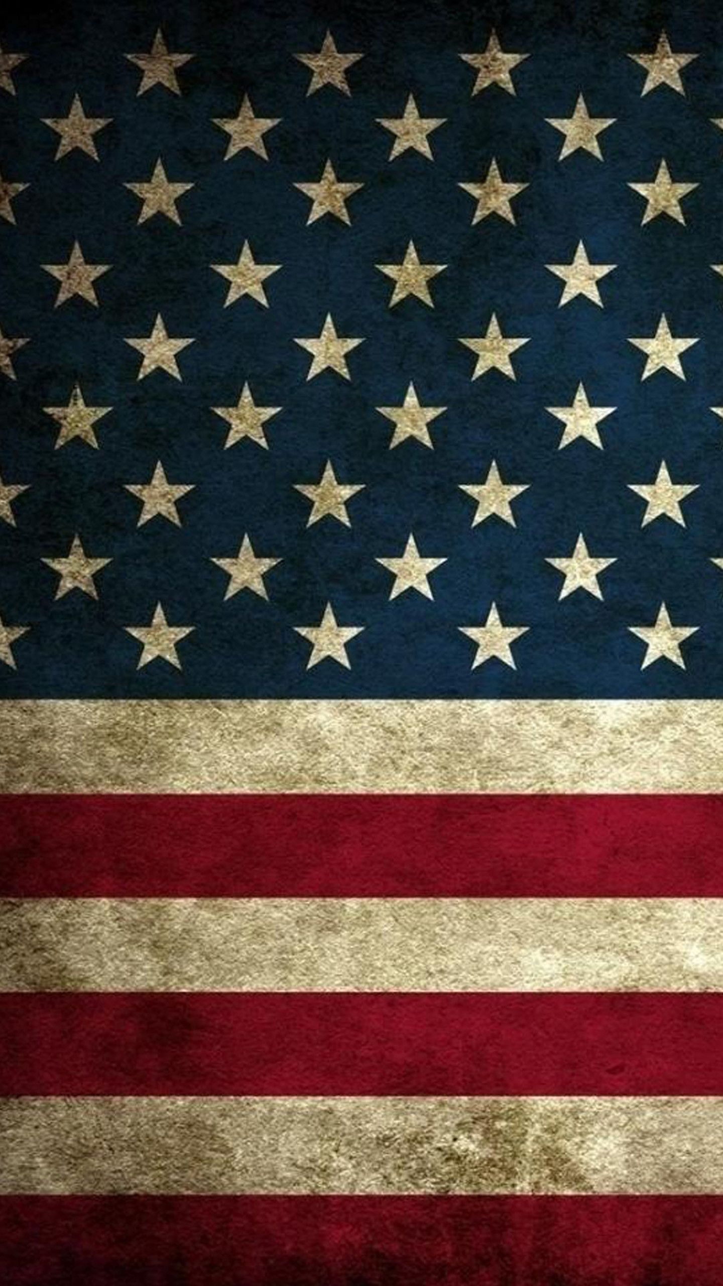 Bandiera americana vintage grunge, 1440x2560 Verticale, iPhone Pro Max