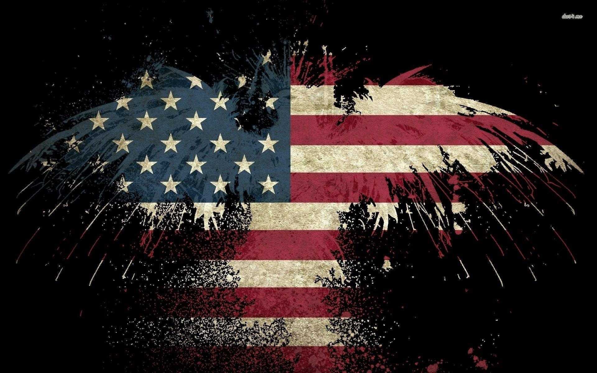 Aquila bandiera americana grunge, 1920x1200 Full HD+ WUXGA, PC
