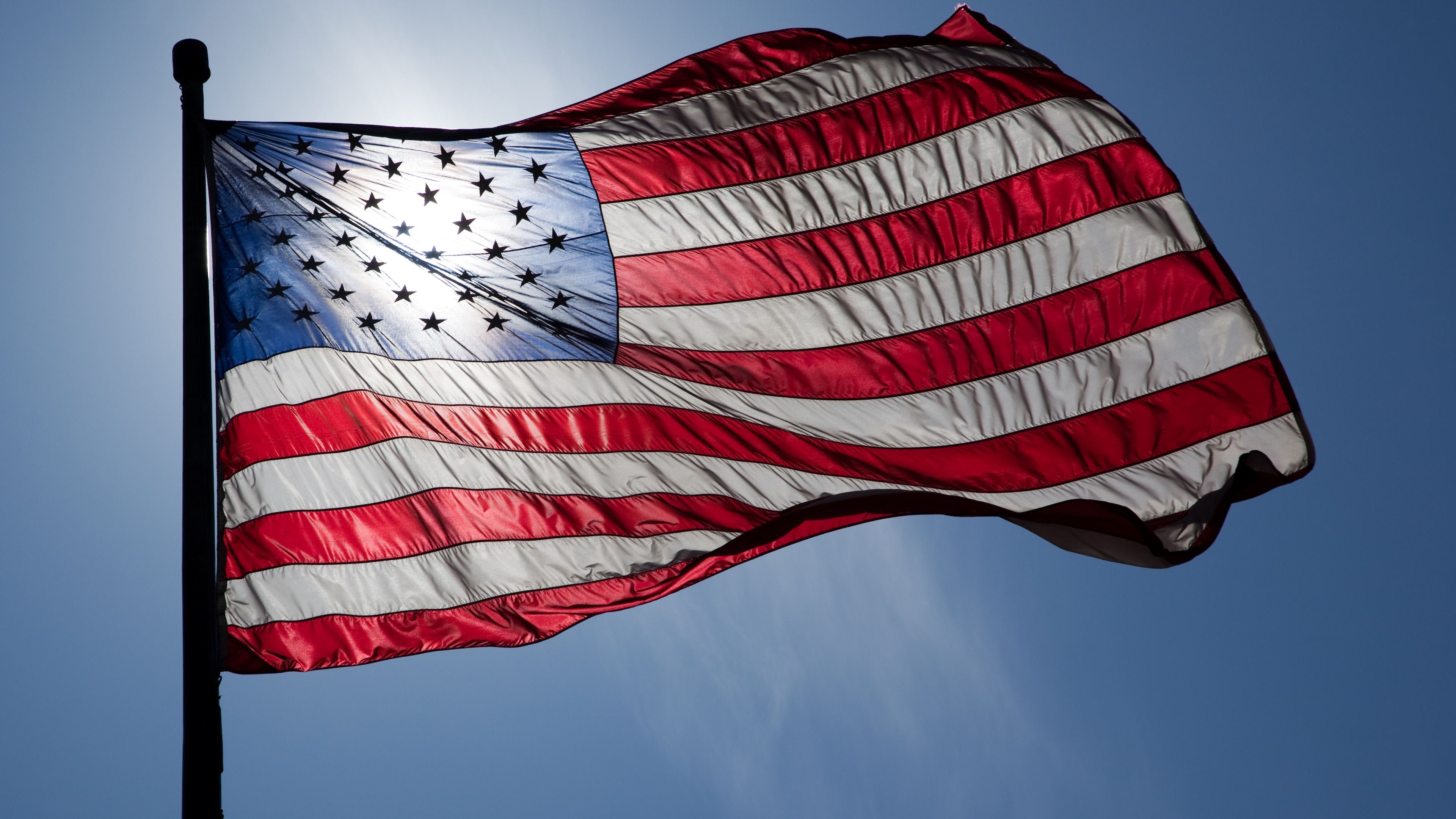 Bandiera americana al vento, 3840x2160 4K, Desktop 4K