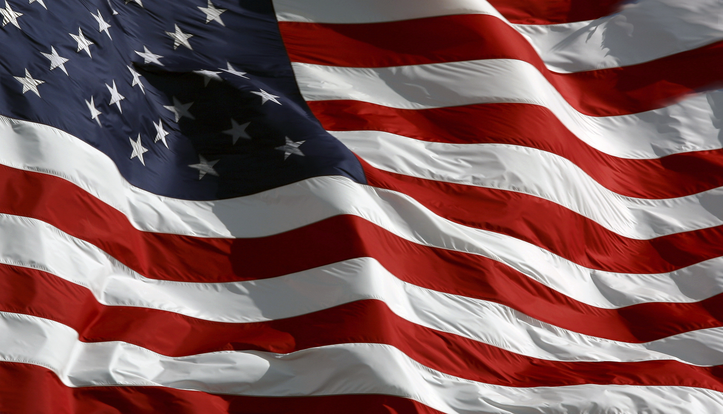 Bandiera americana ondulata, 2478x1421 alta risoluzione, Desktop