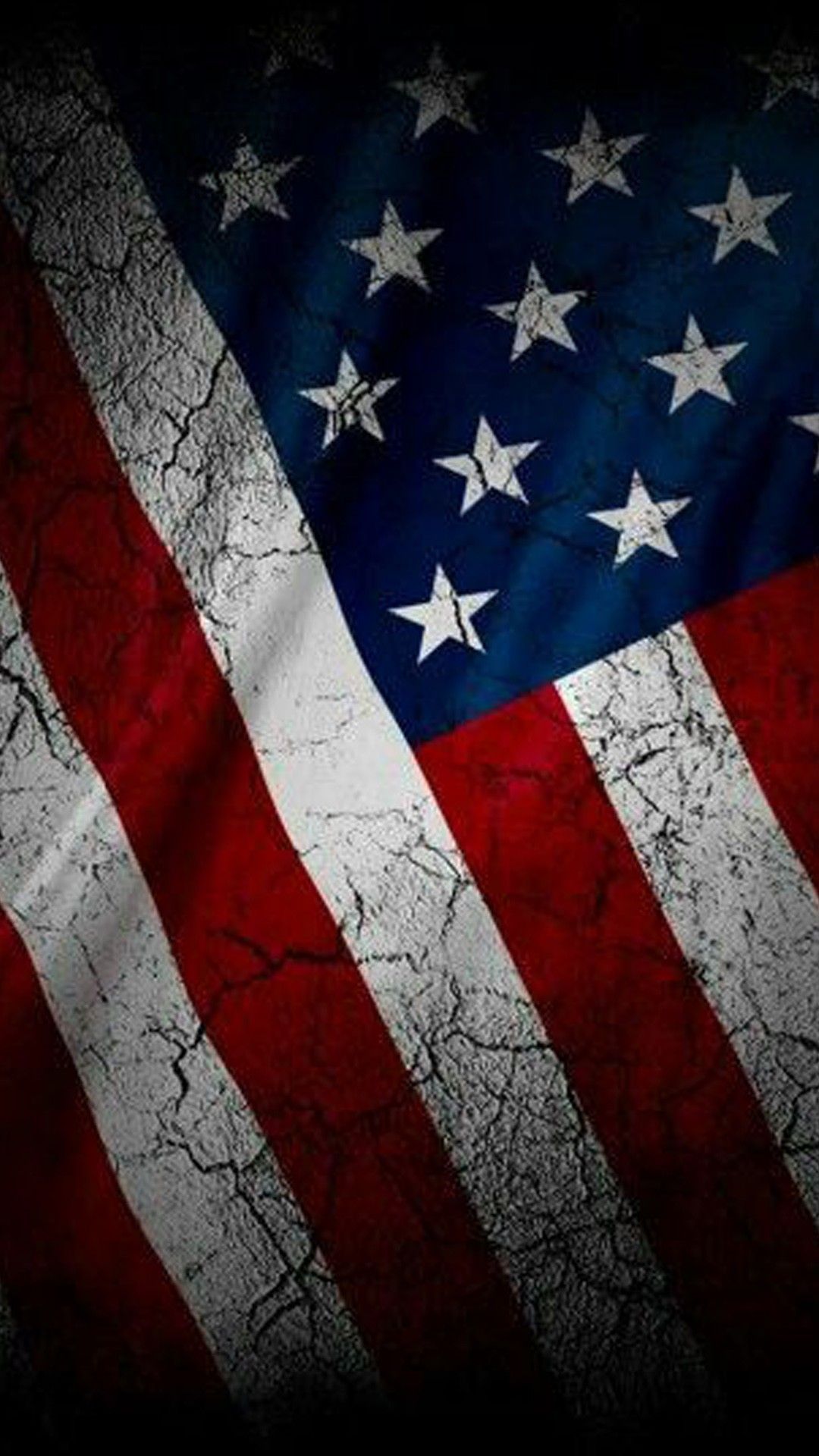 Bandiera americana texture crepata, 1080x1920 Full HD Verticale, Smartphone
