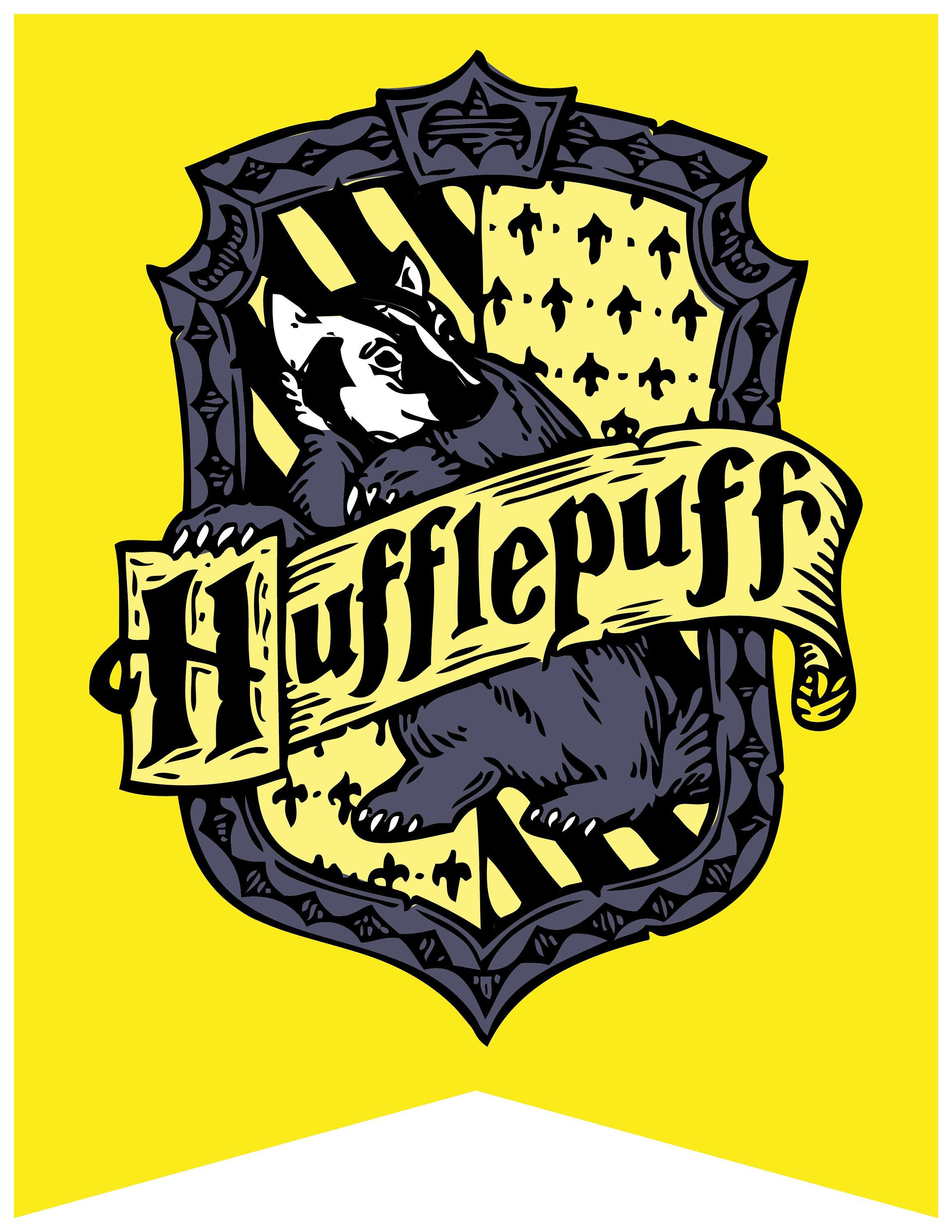 Bandiera stemma Hufflepuff Harry Potter, mondo magico, 2318x3000 Verticale, Mobile
