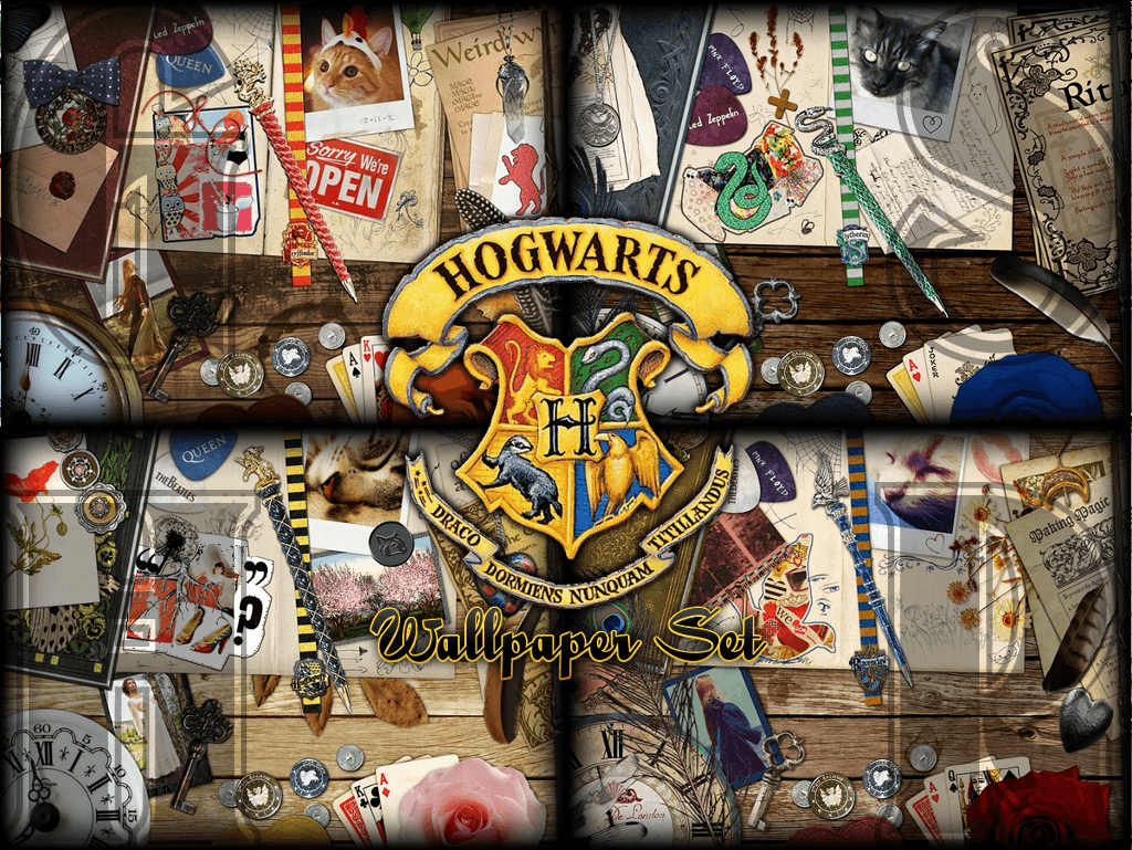 con le Bandiere delle Case di Harry Potter, 2560x1600 2K+, PC