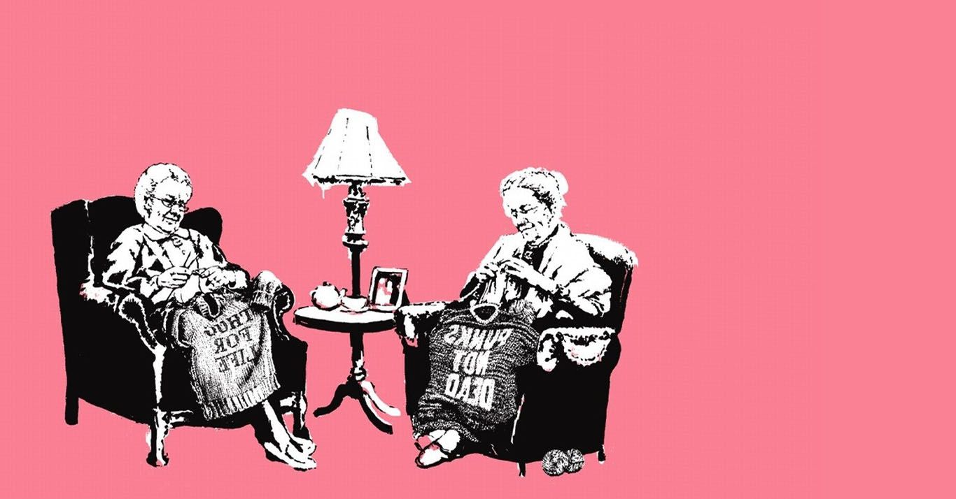 Nonne che lavorano a maglia striscioni, 1366x714 720p, PC