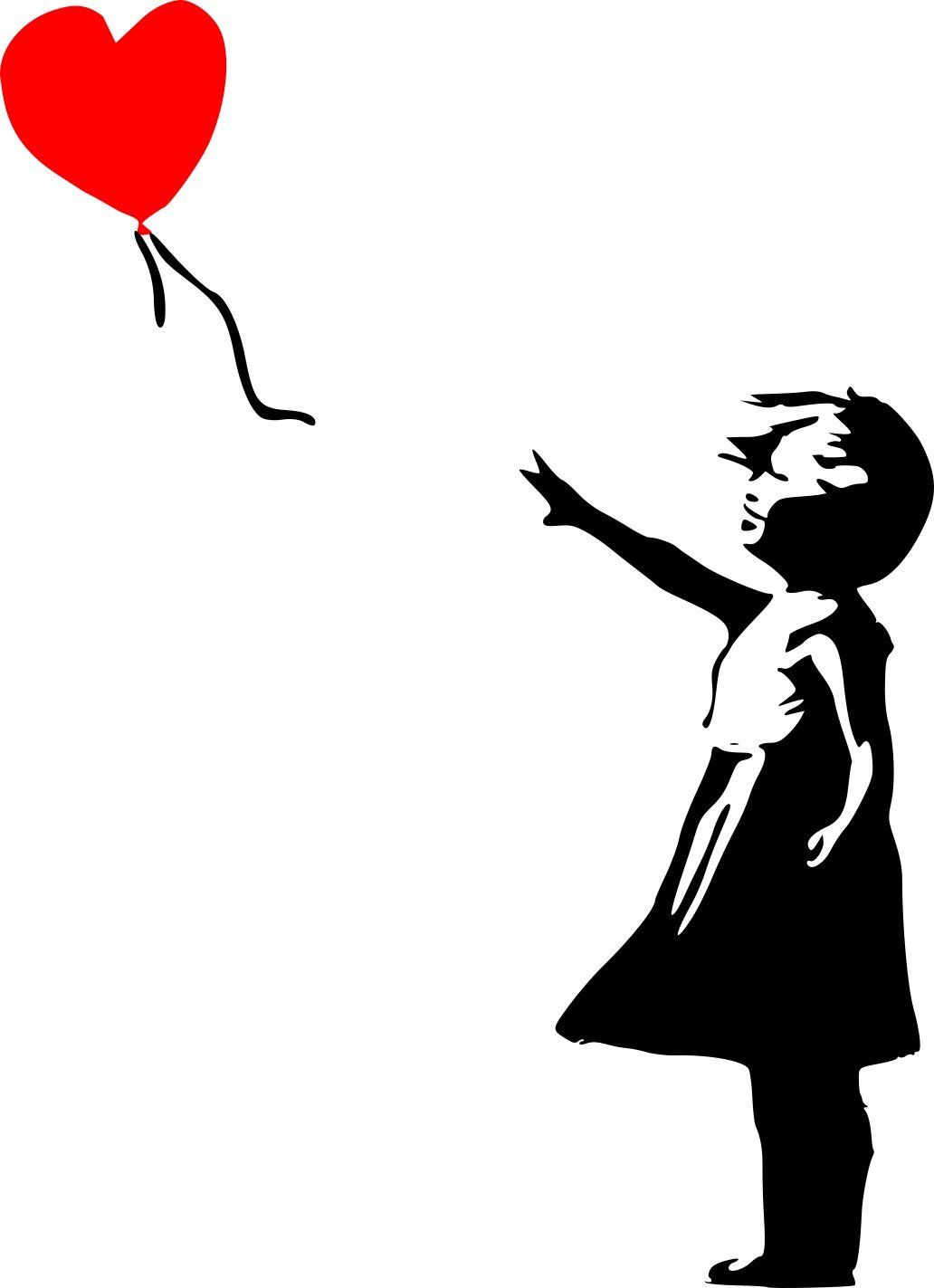 Ragazza con Palloncino Banksy, 1032x1423 Full HD Verticale, iPhone