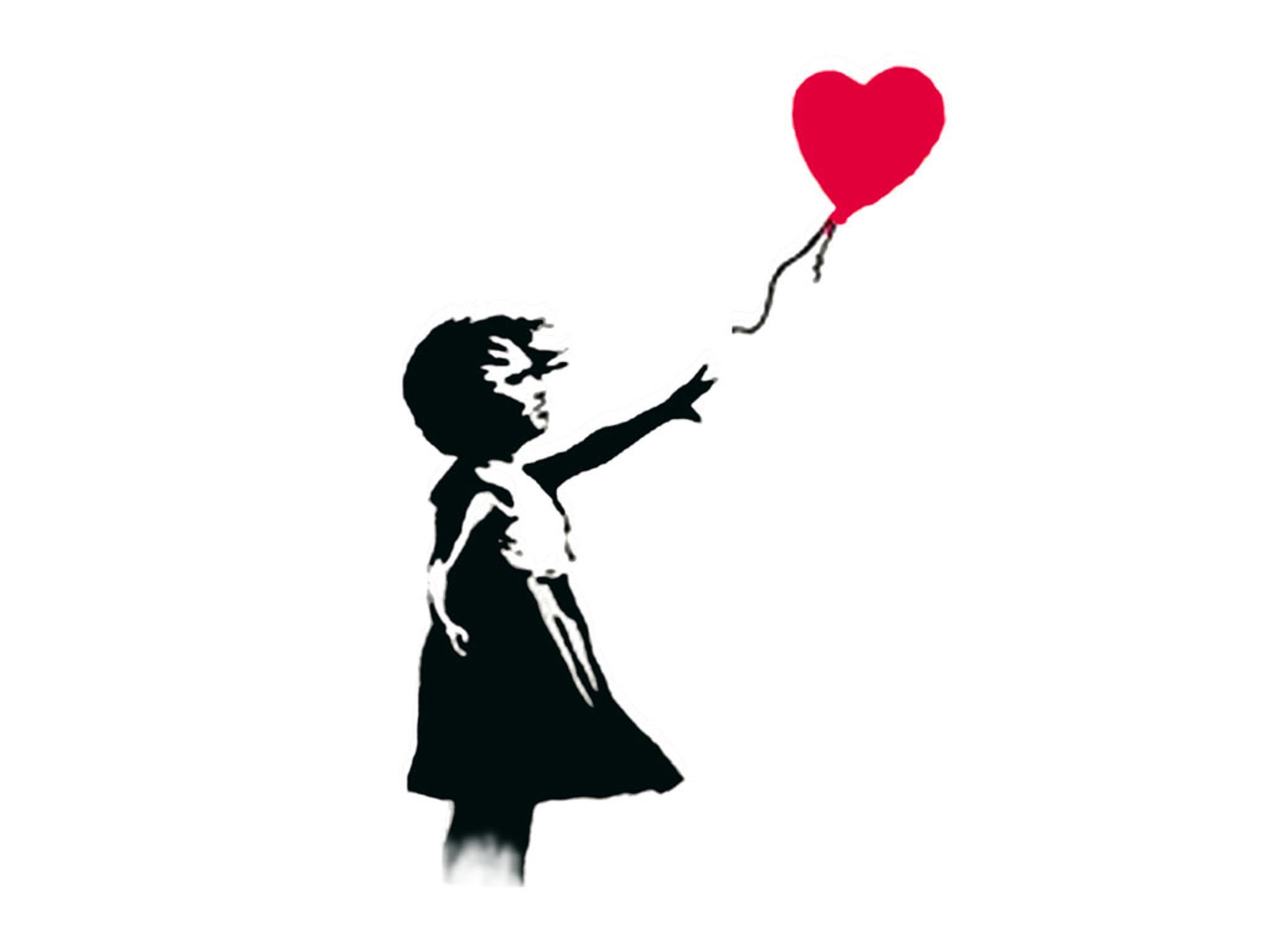 Ragazza con palloncino Banksy, 2048x1536 2K, Laptop