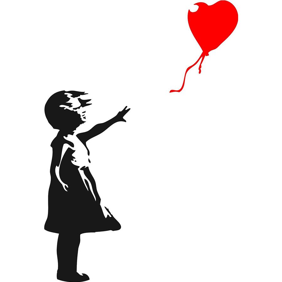 Ragazza con palloncino Banksy, 900x900 HD, PC Desktop