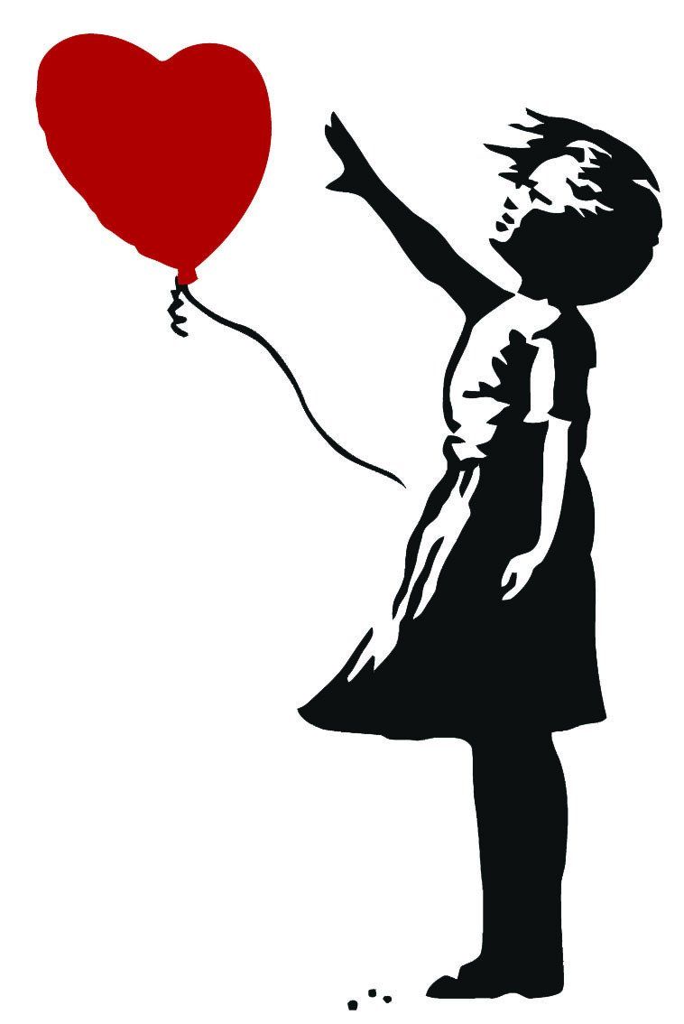 Ragazza con palloncino Banksy, 758x1134 Full HD Verticale, Smartphone