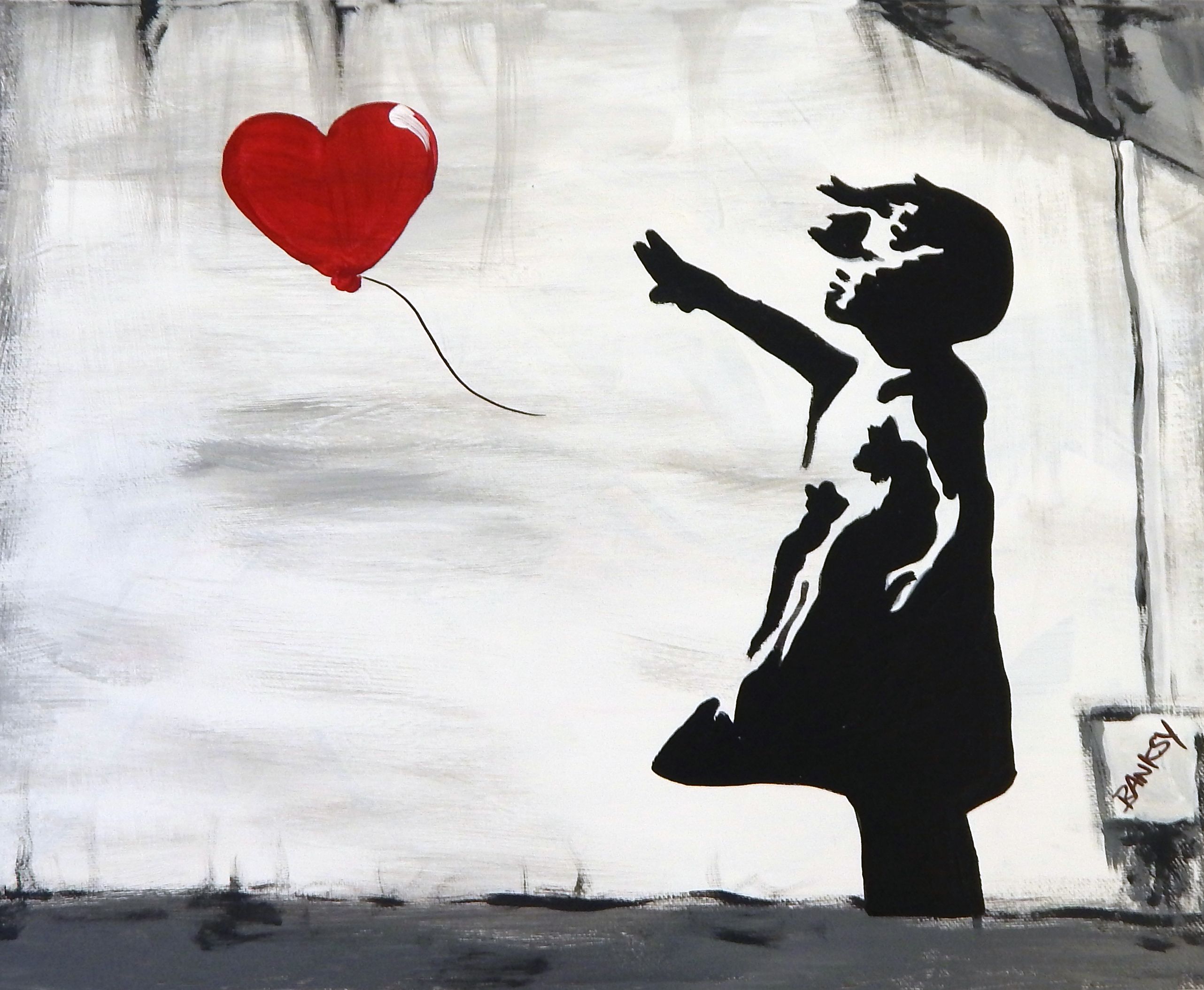 Ragazza con palloncino Banksy, 2564x2108 2K+, Laptop