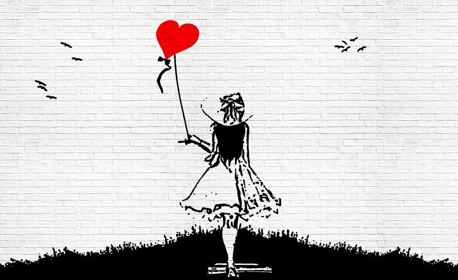 Uomo che lancia fiori Banksy, 1920x1200 Full HD+, PC