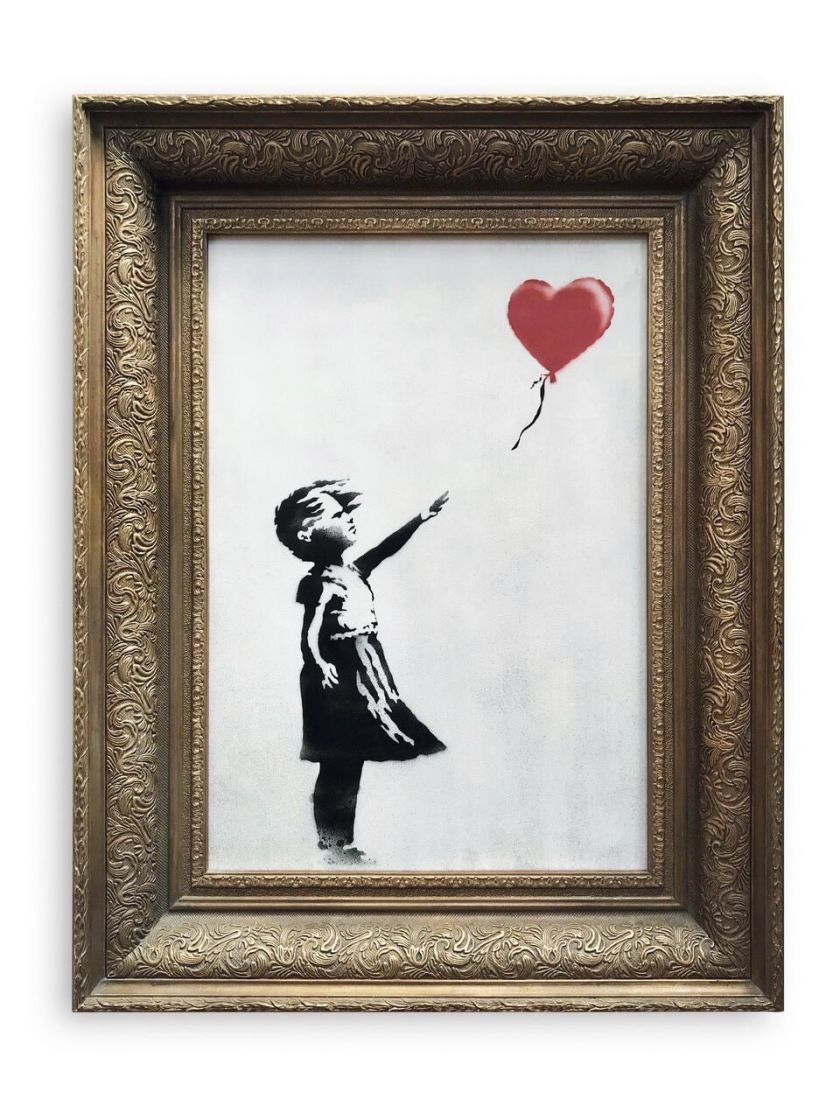 Ragazza con palloncini Banksy, 1000x1000 HD, Desktop