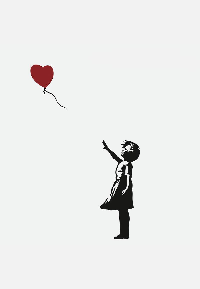 Bambina con palloncino rosso Banksy, 798x1150 Full HD Verticale, iPhone