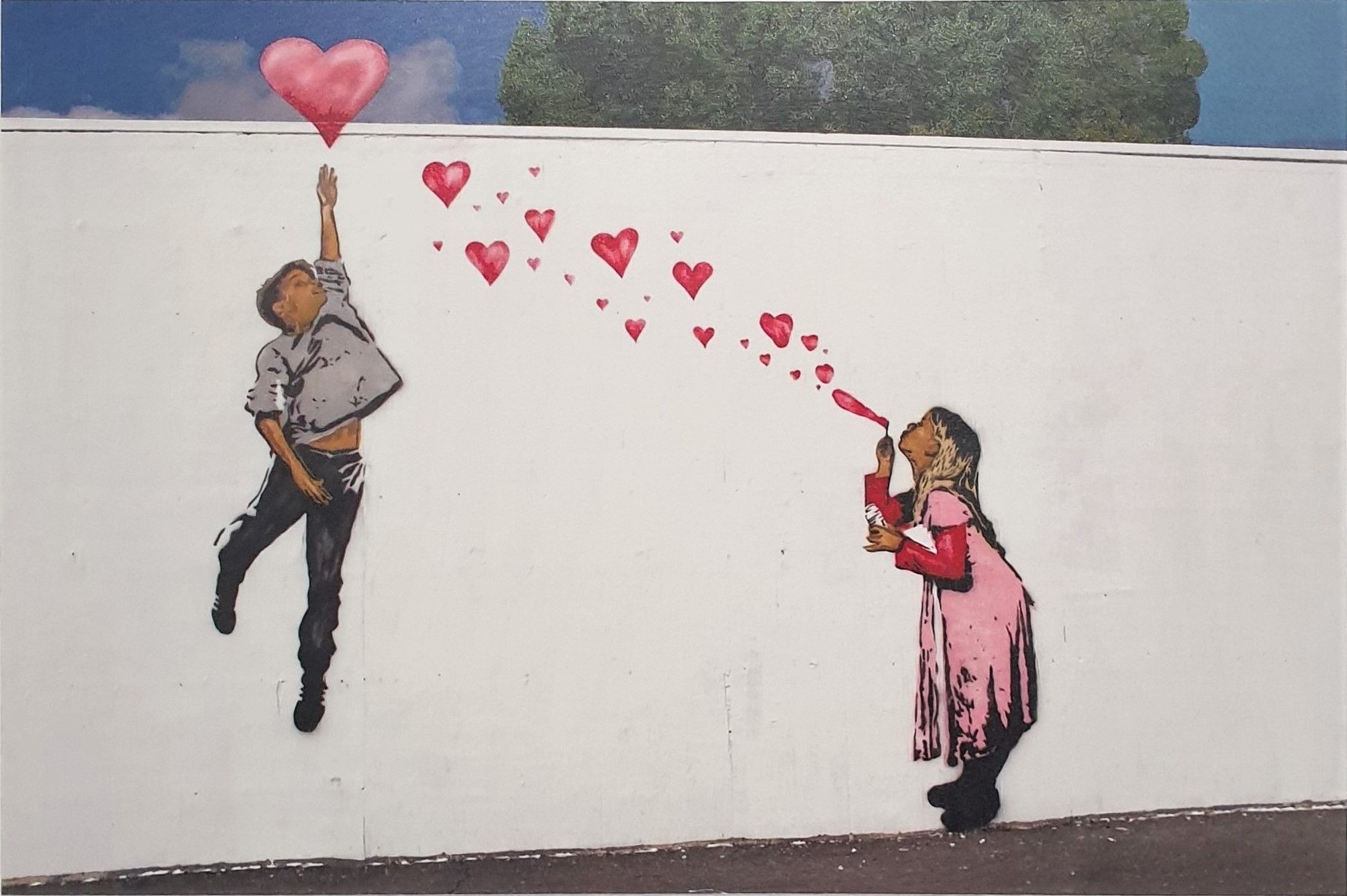Banksy ragazza palloncino cuore, 1300x975 720p, Laptop