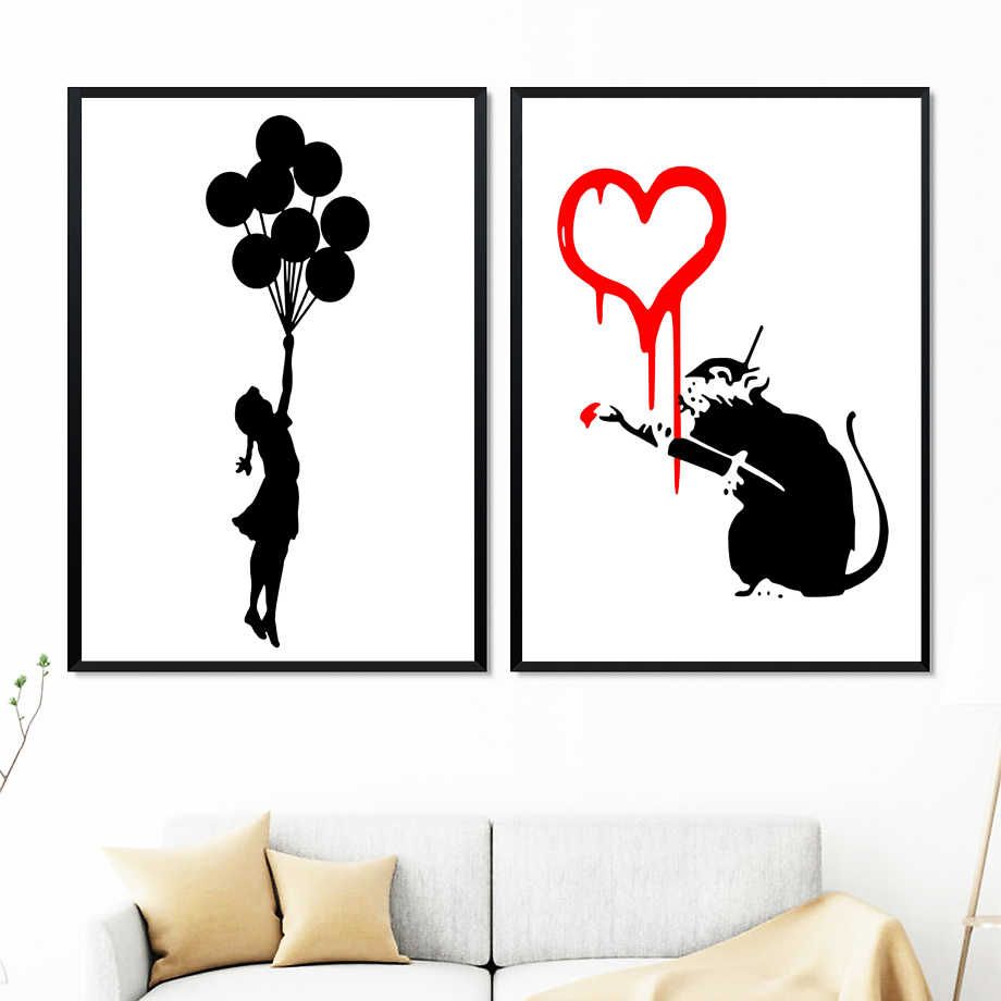 Ragazza con palloncino Banksy, 1024x768 HD, PC