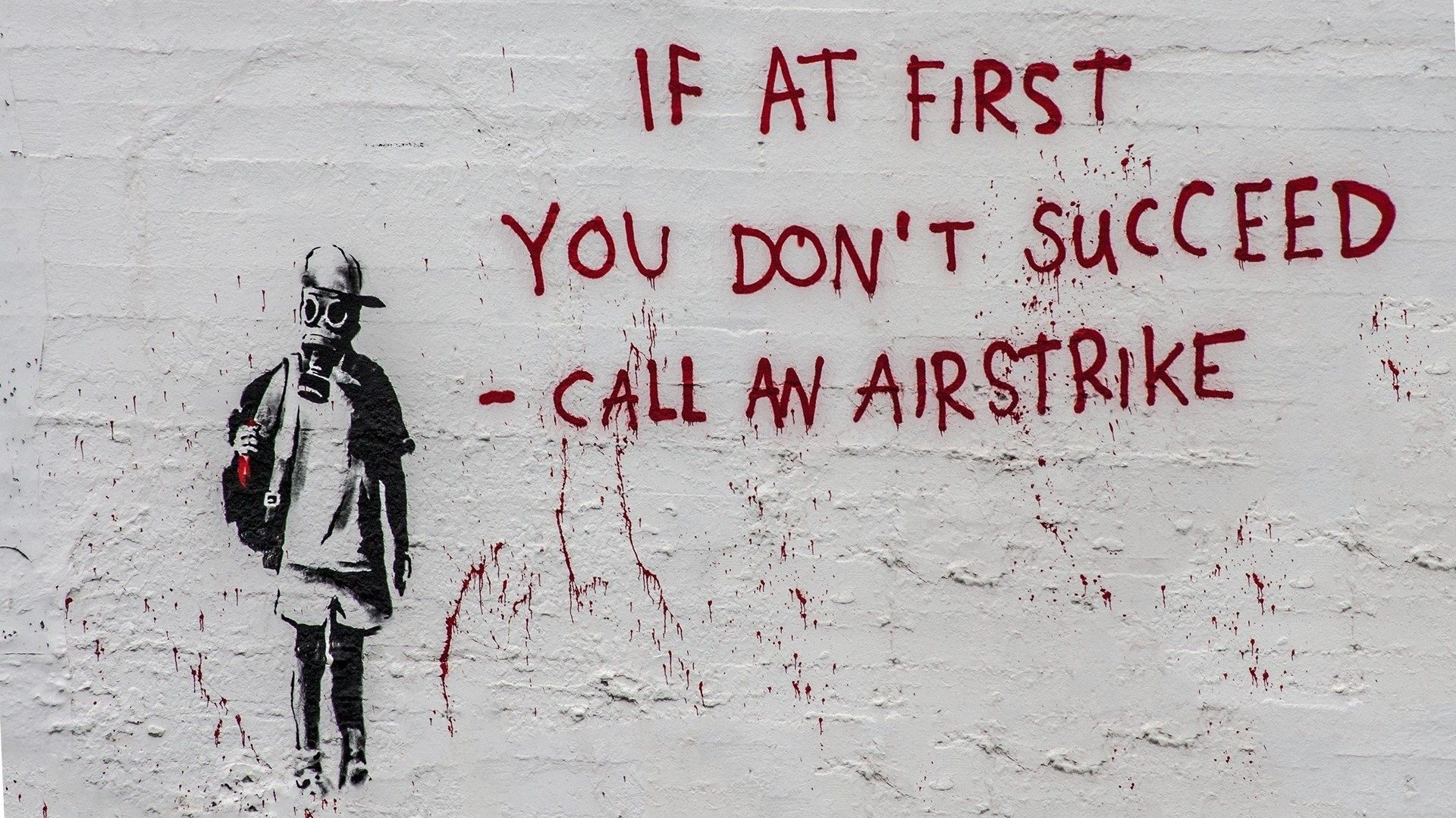 Bambino soldato graffito Banksy, 1920x1080 Full HD, Desktop