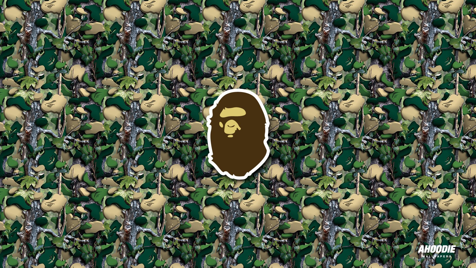 Camouflage verde BAPE pattern, 750x1334 Verticale, iPhone