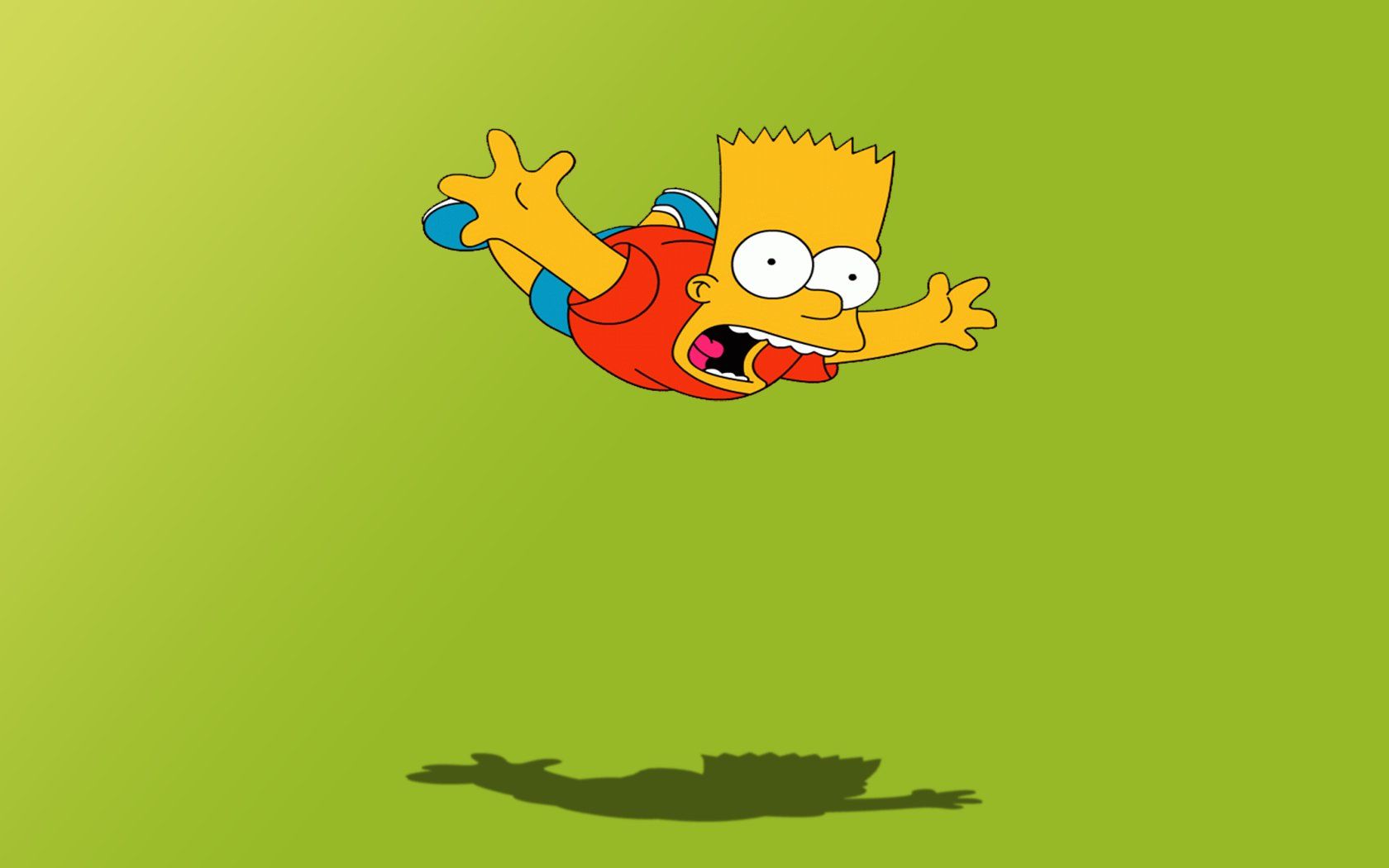 Bart Simpson che salta, 1680x1050 HD, PC