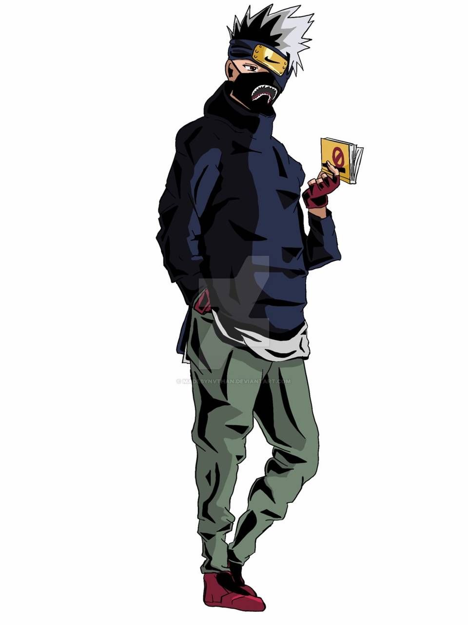 Kakashi Naruto stile streetwear, ninja copiatore, 960x1280 Verticale, Mobile
