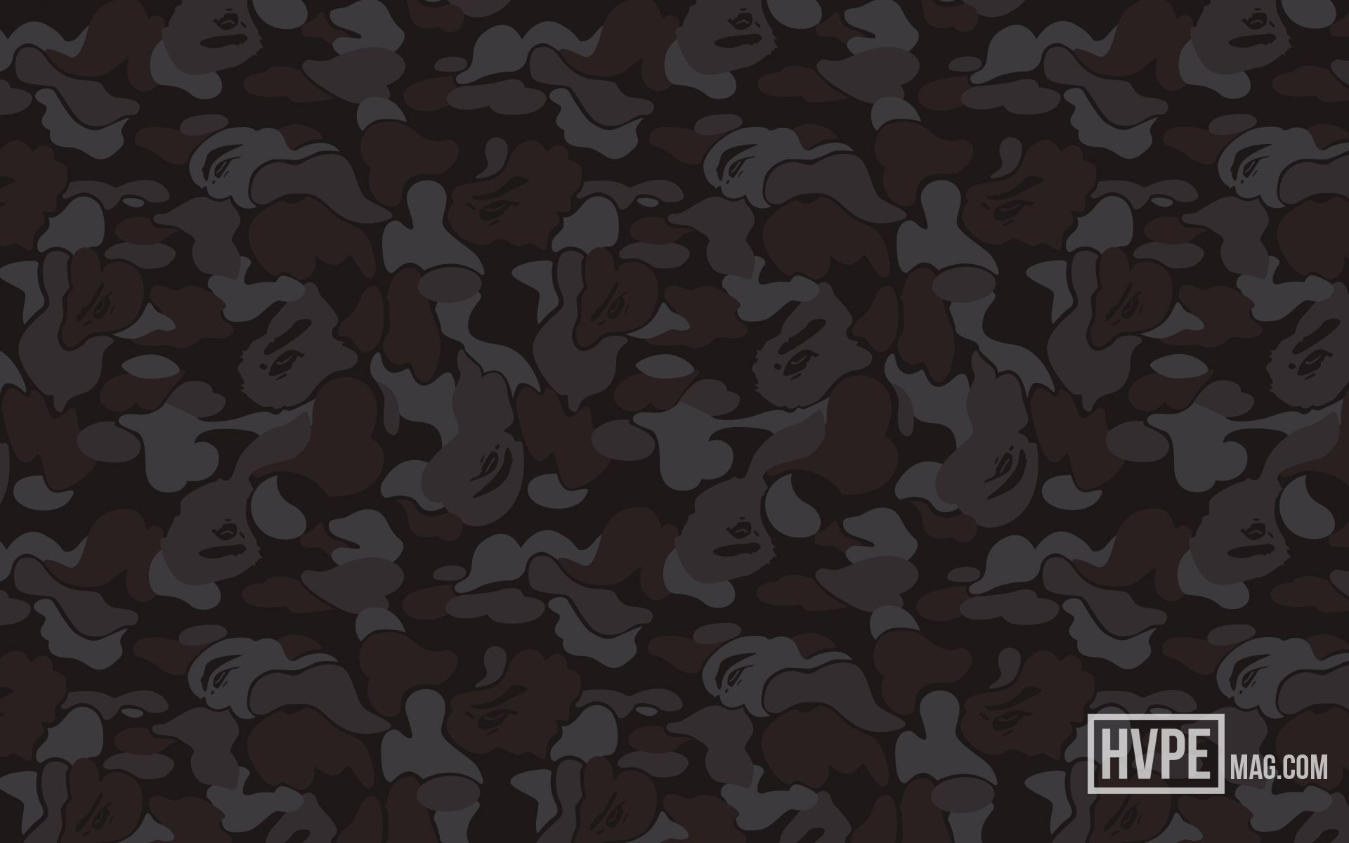 Camouflage BAPE nero grigio, 1920x1200 Full HD+ WUXGA, Desktop