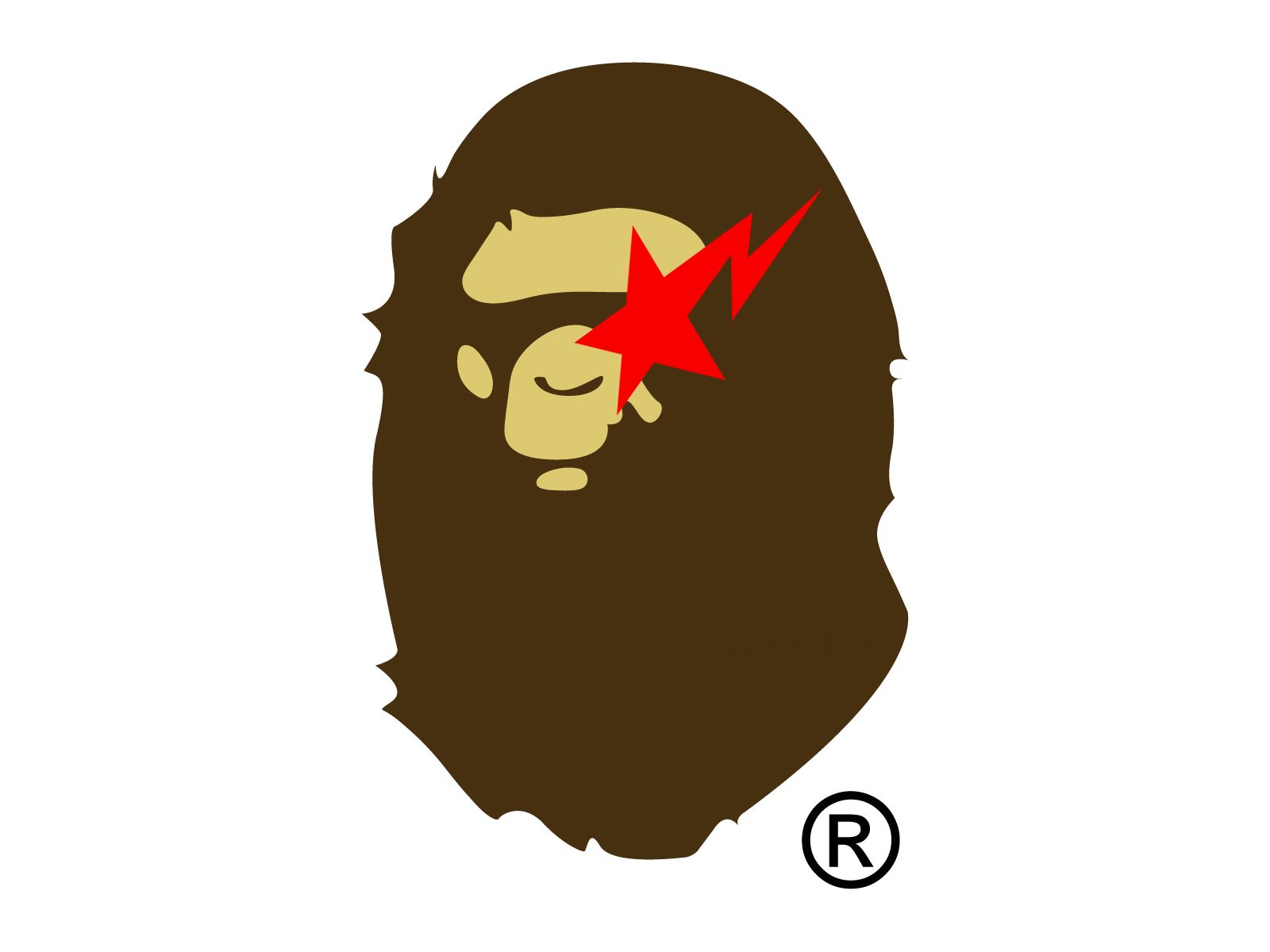 BAPE scimmia rosa fulmine, 1024x768 HD, PC Desktop