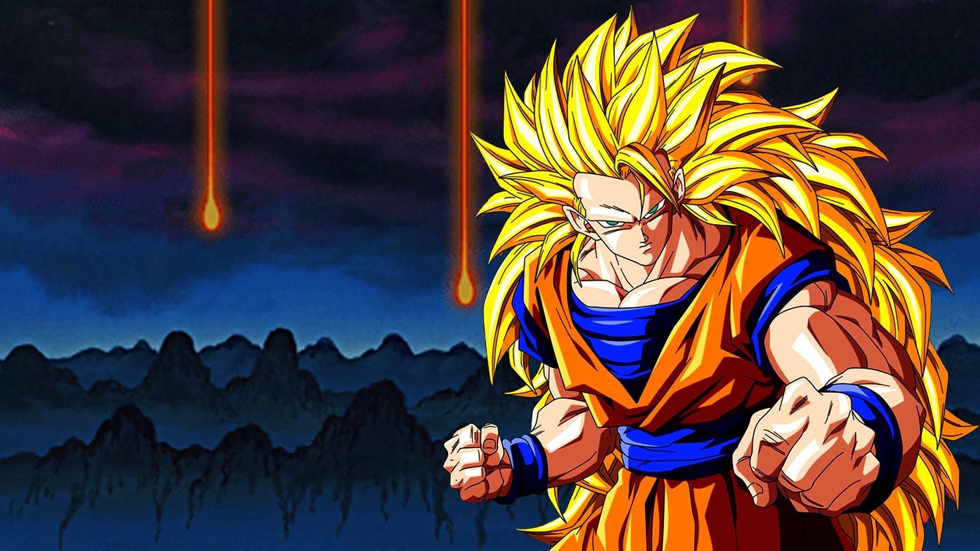 Goku Super Saiyan 3 notte, 1920x1080 Full HD 1080p, PC