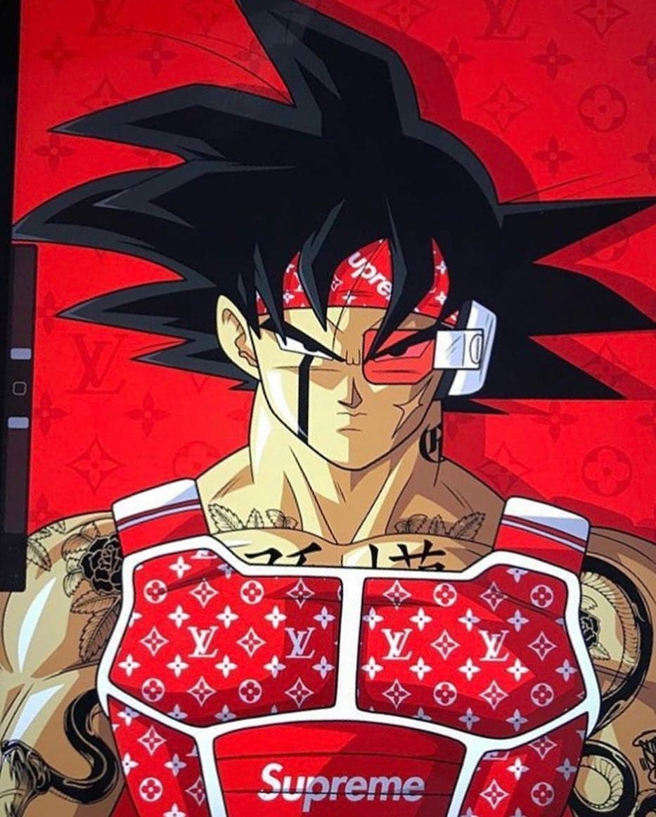 Goku Supreme Louis Vuitton stile, New York, 933x1162 Full HD Verticale, Smartphone