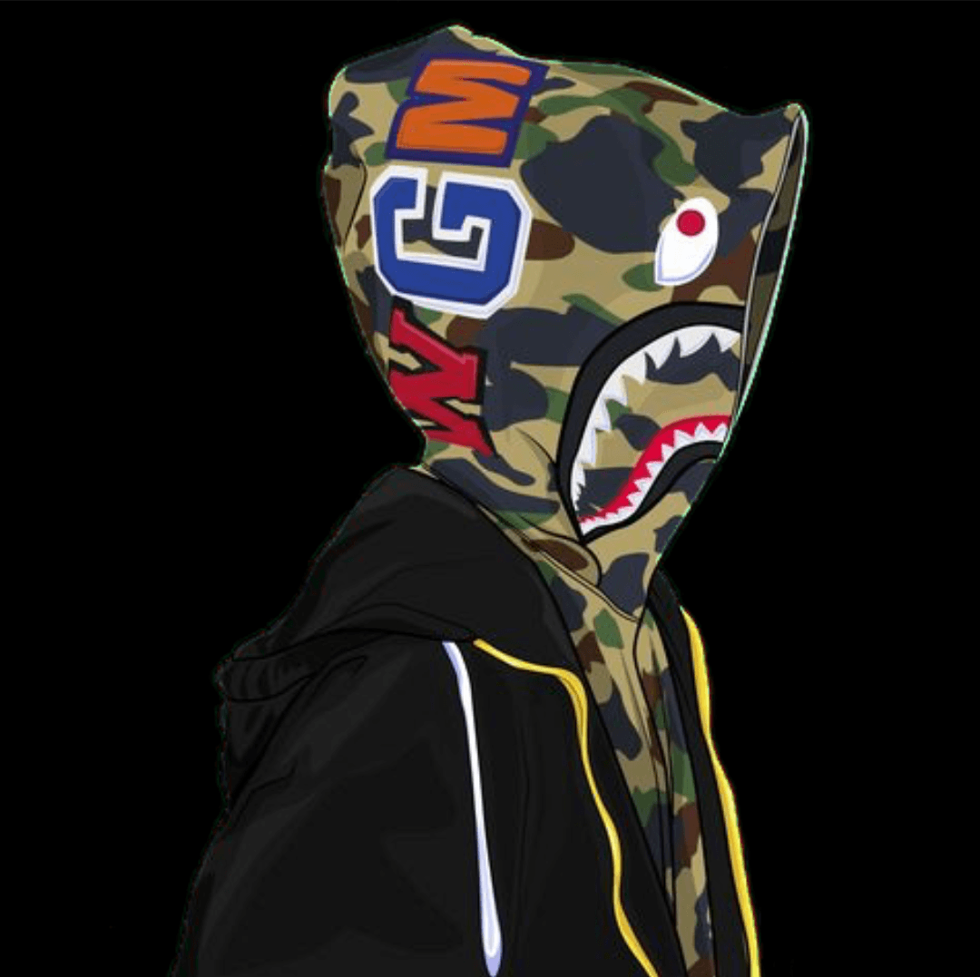 Felpa BAPE cammo squalo, 1080x1077 HD, Desktop