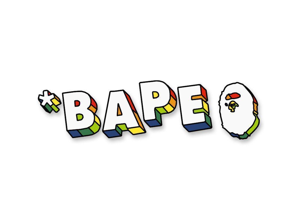 Logo BAPE scimmia colorata, streetwear giapponese, 1024x768 HD, PC