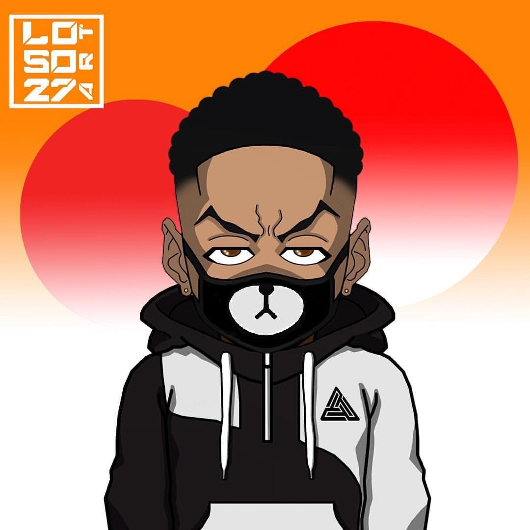 Ragazzo cartoon maschera Bape, 1080x1080 HD, Laptop