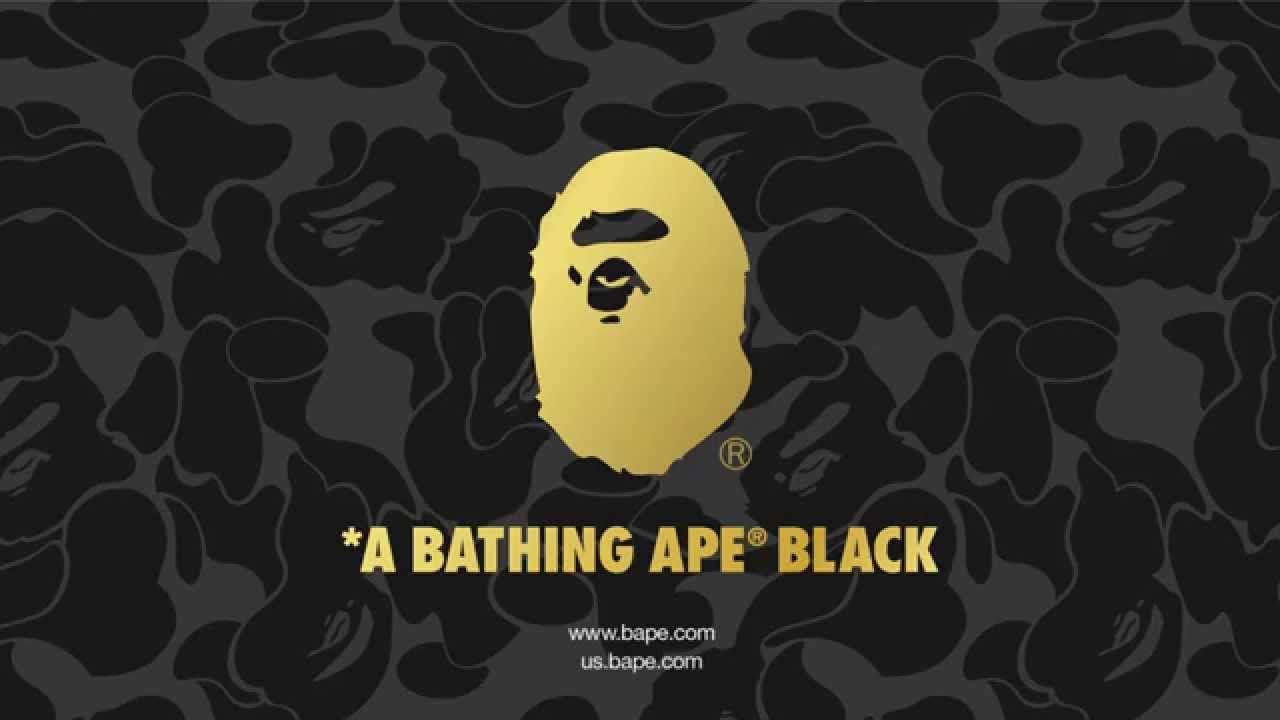 Logo BAPE testa scimmia nero, 1280x720 HD, Desktop
